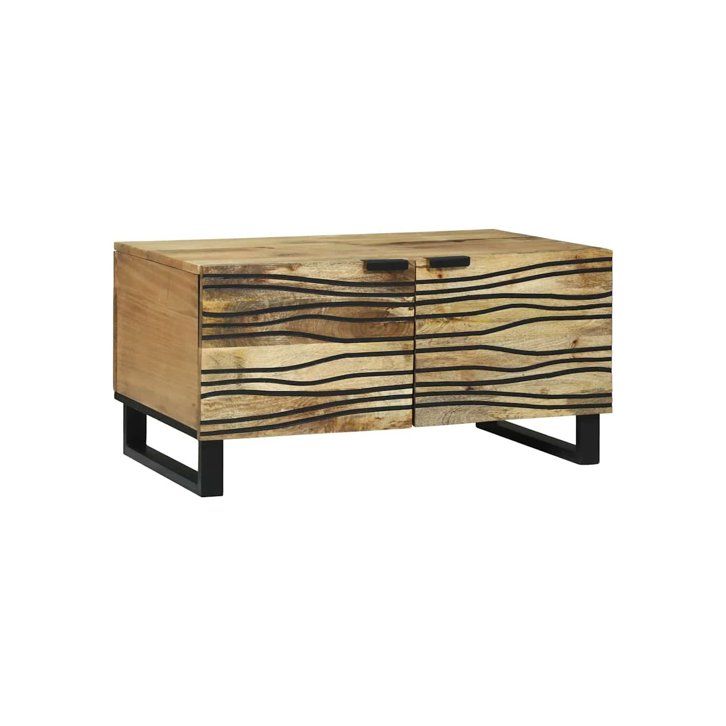 Table basse Naturel 80 x 50 x 40 cm Bois d'ingénierie