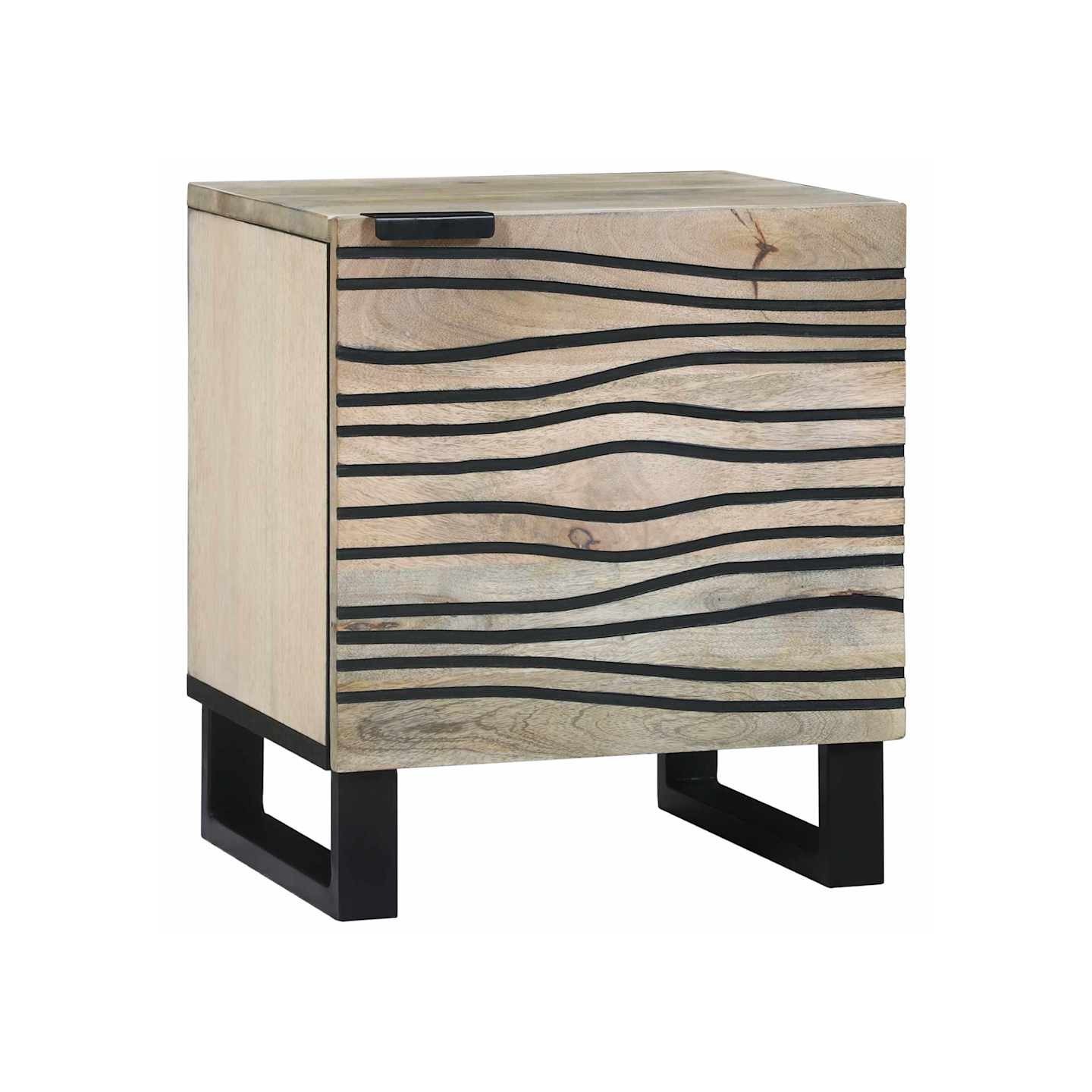 Table de chevet Blanc 40 x 33 x 46 cm Bois d'ingénierie