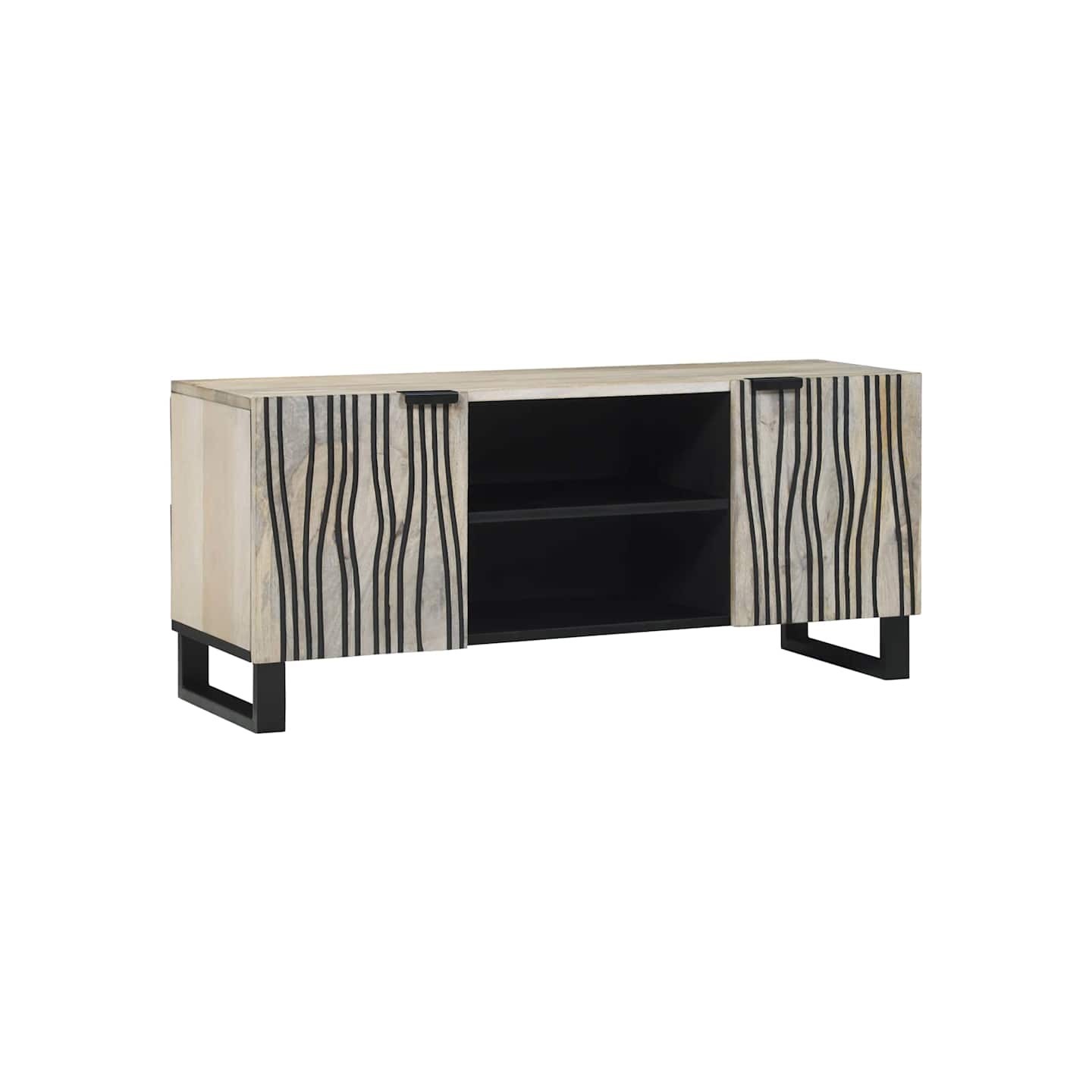 Unites TV 105 x 33 x 46 cm Blanc Bois d'ingénierie