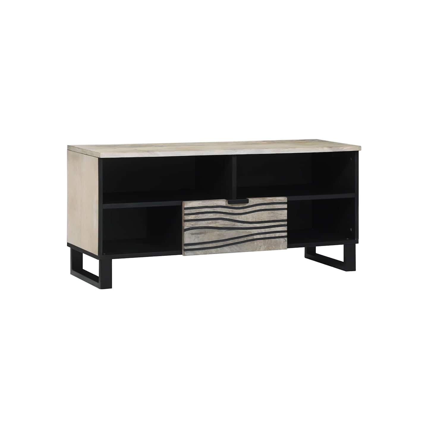 Unites TV 100 x 33 x 46 cm Blanc Bois d'ingénierie