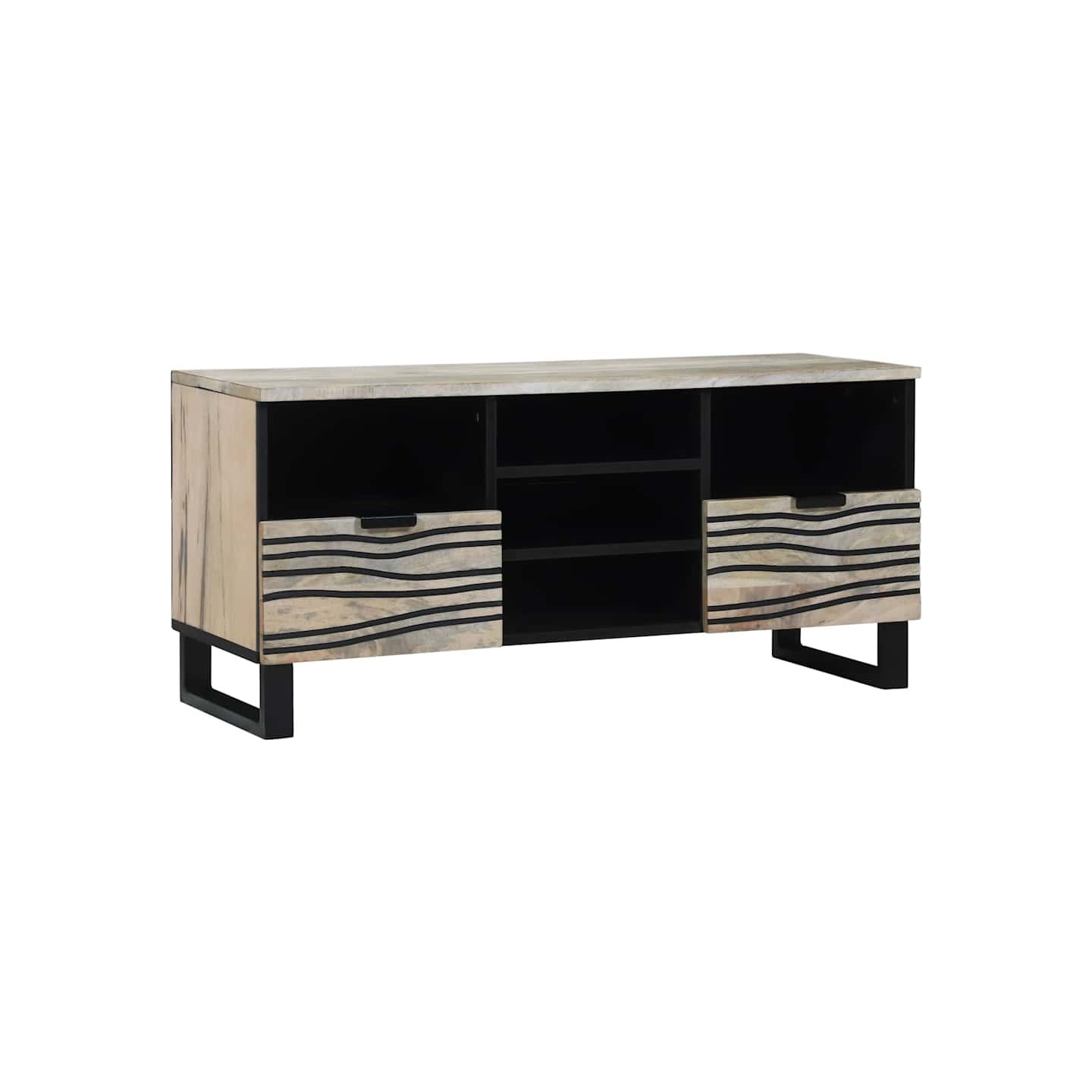 Unites TV 100 x 33 x 46 cm Blanc Bois d'ingénierie