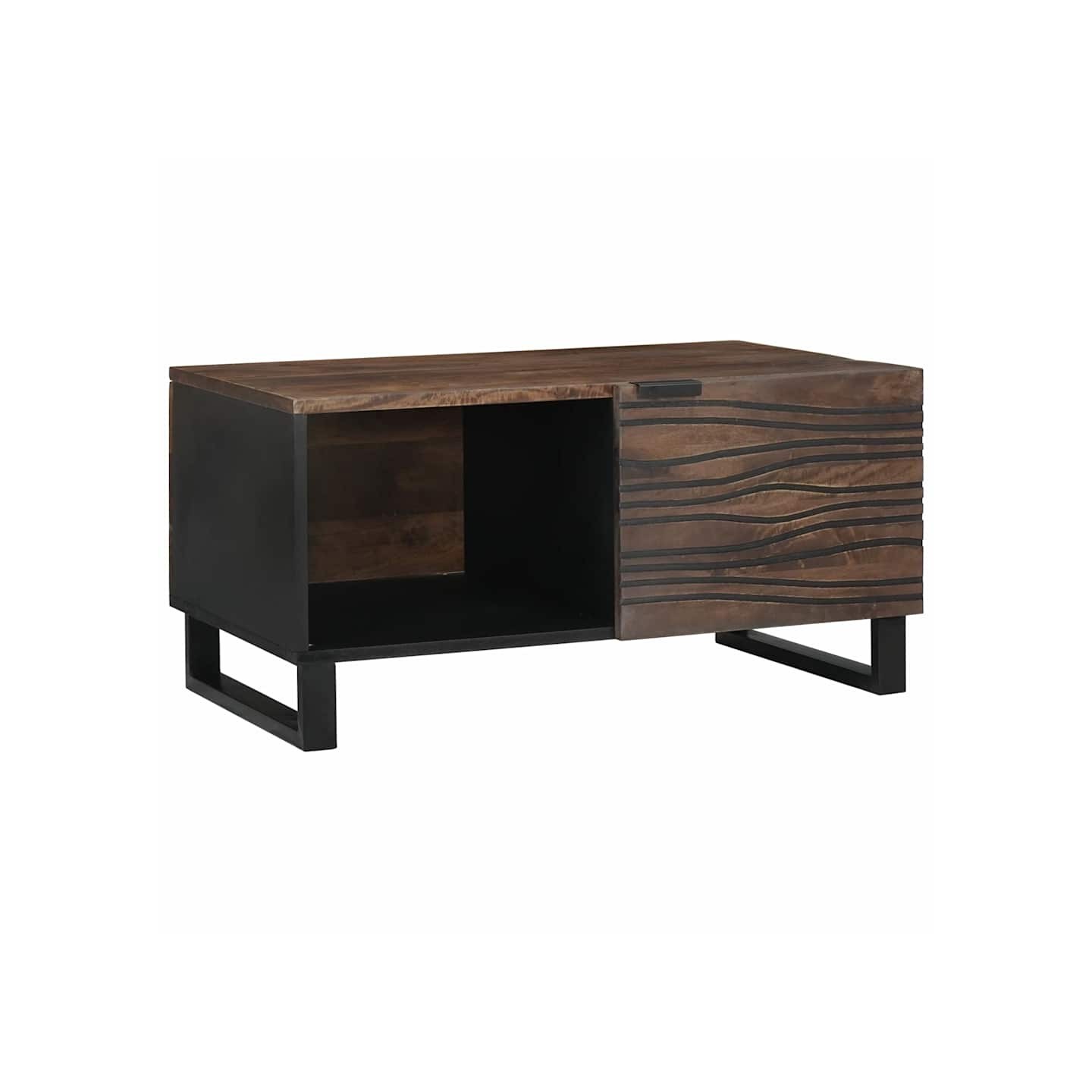 Table basse Noyer 80 x 50 x 40 cm Bois d'ingénierie
