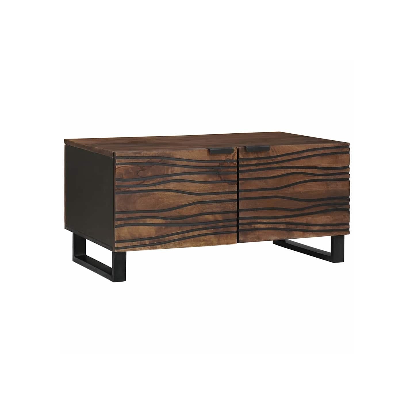 Table basse Noyer 80 x 50 x 40 cm Bois d'ingénierie