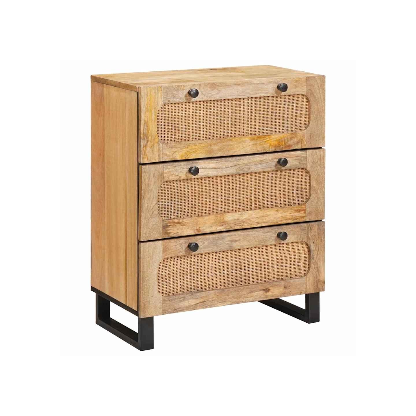 Buffet 60 x 33 x 75 cm Bois de mangue massif Marron