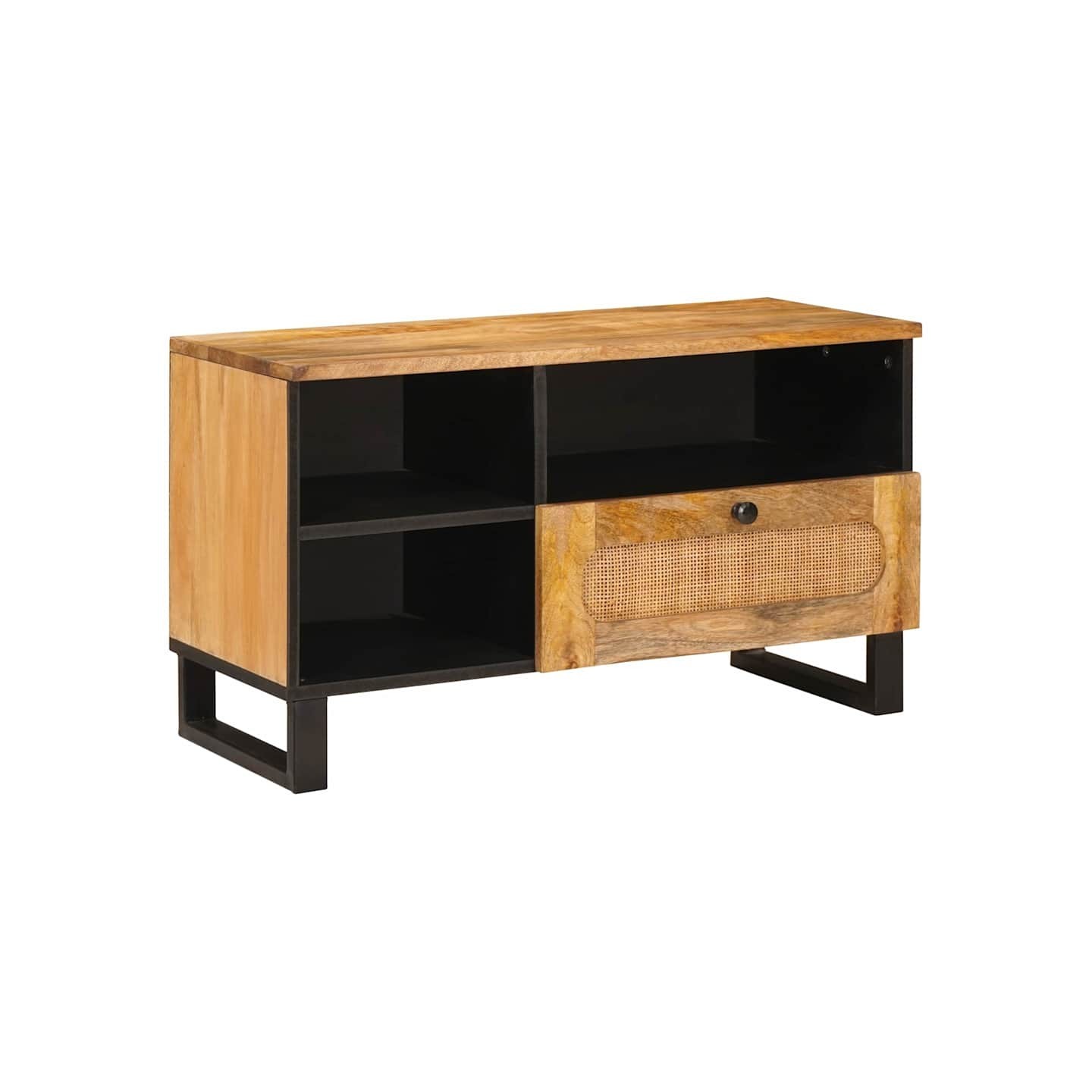 Meuble TV Marron 80 x 33 x 46 cm Bois de mangue massif