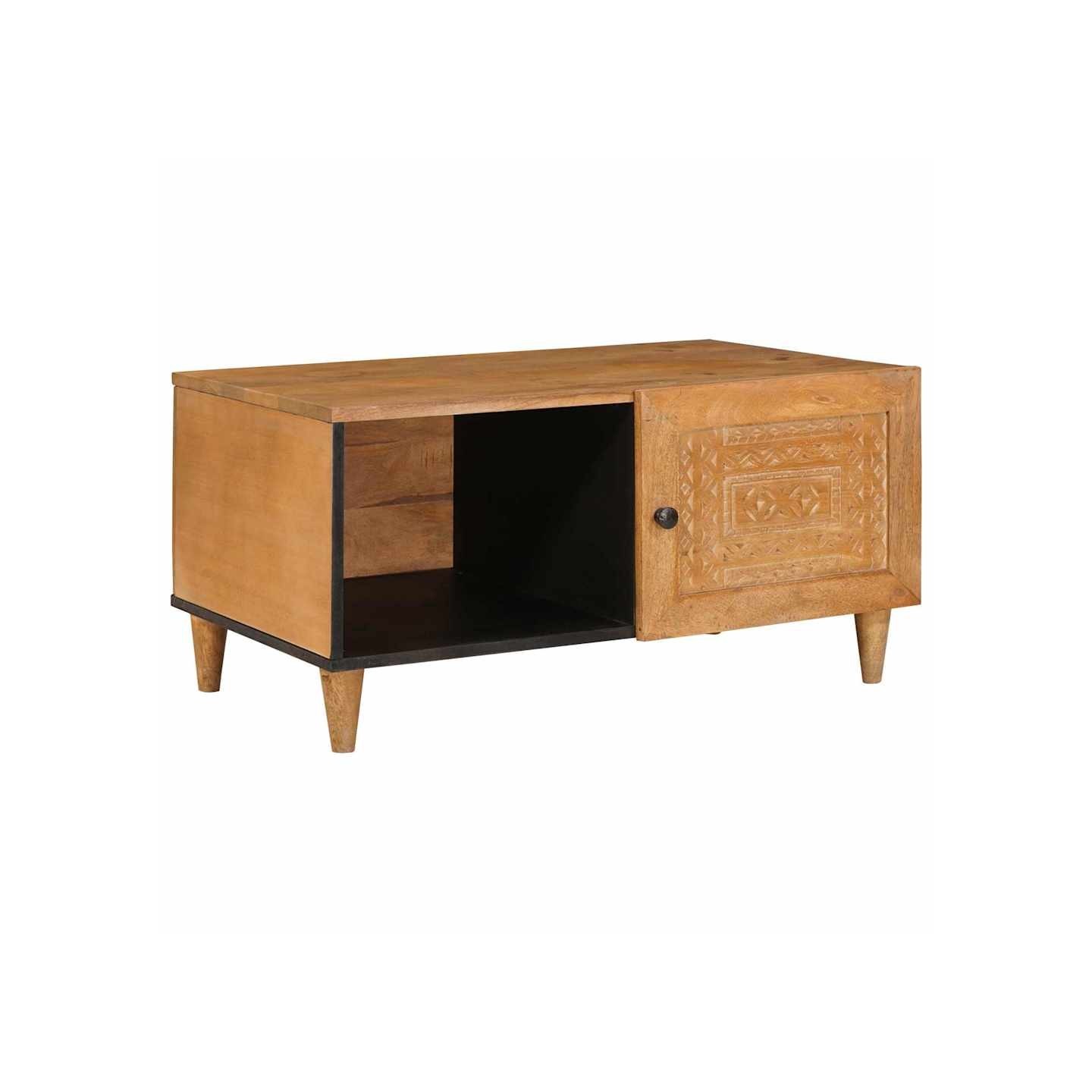Table basse Marron Clair 80 x 50 x 40 cm Bois d'ingénierie