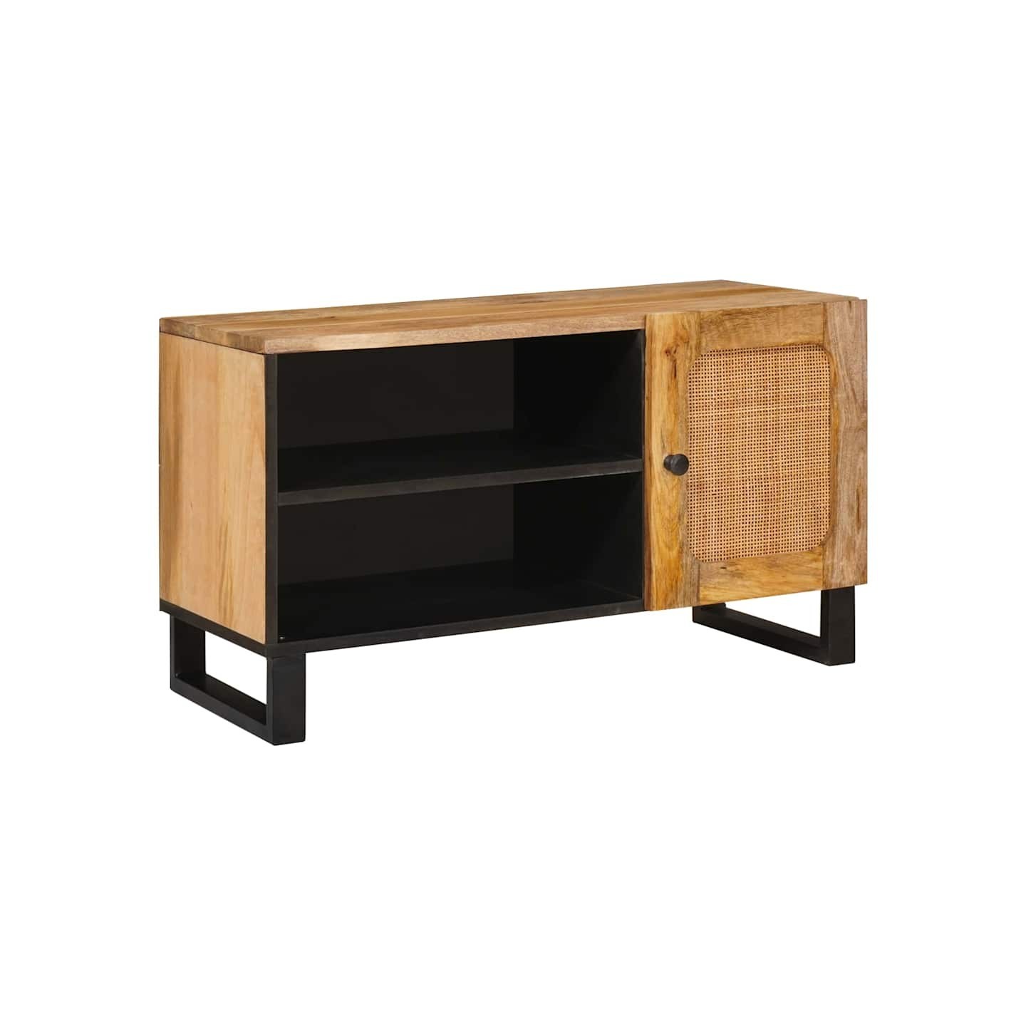 Meuble TV Marron 80 x 33 x 46 cm Bois de mangue massif