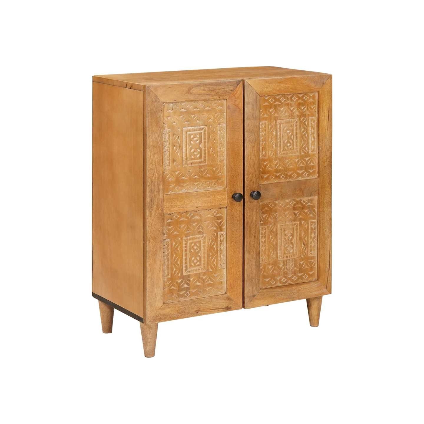 Buffet Marron clair 60 x 33 x 75 cm bois de manguier massif