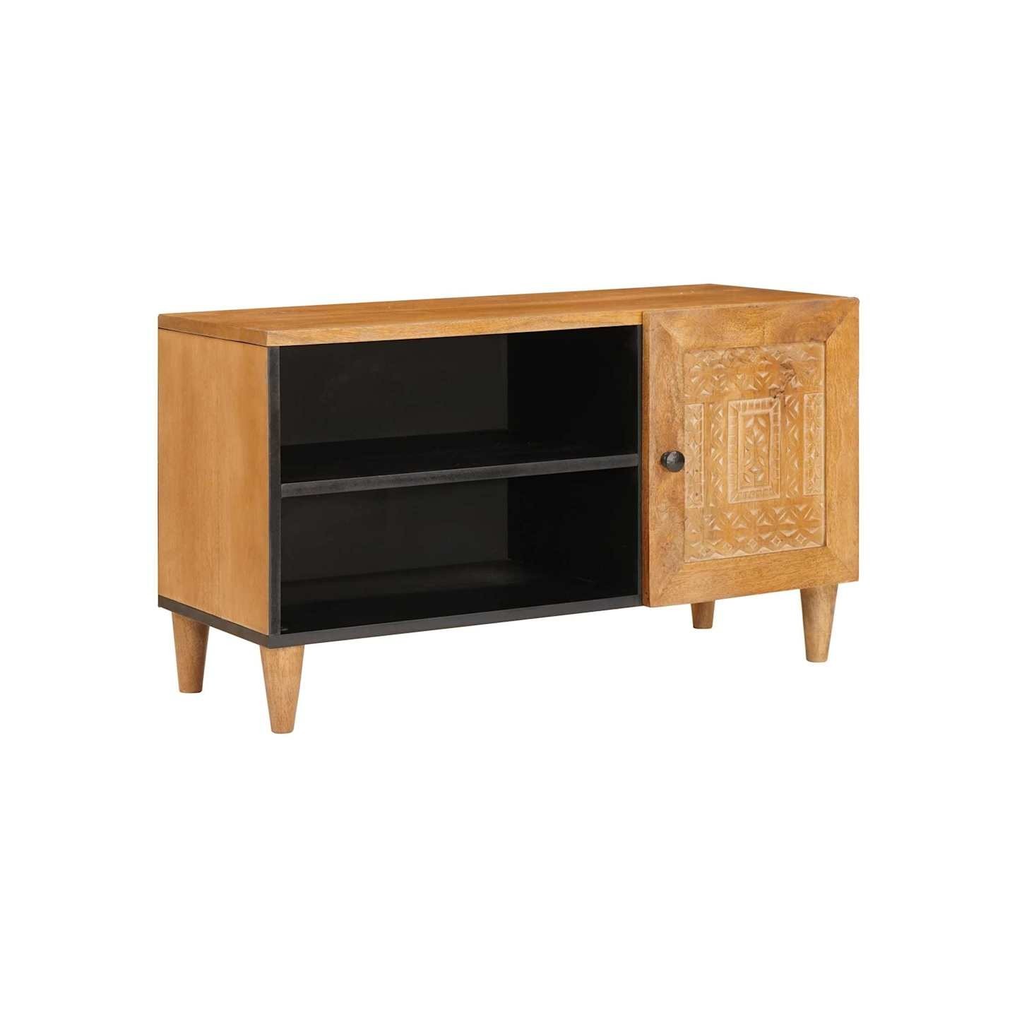 Unites TV Marron Clair 80 x 33 x 46 cm Bois d'ingénierie