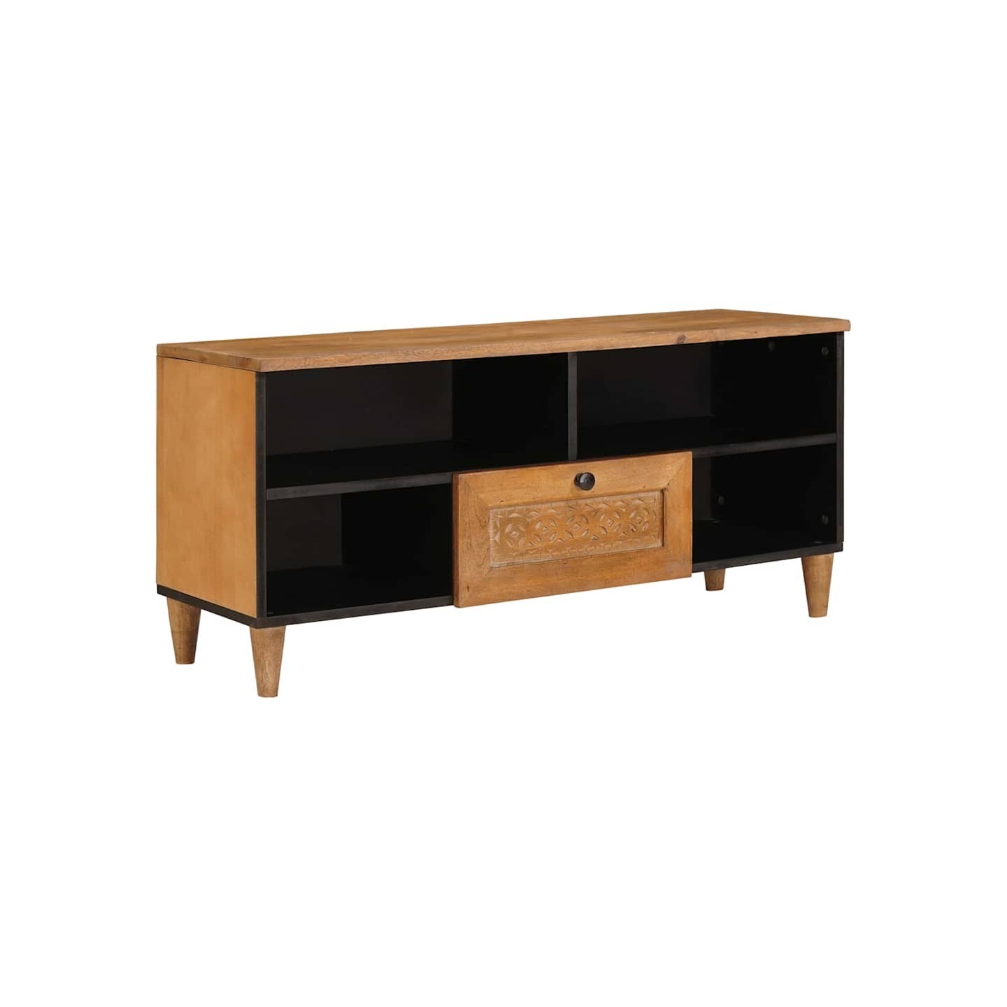 Meuble TV 100 x 33 x 46 cm Bois de mangue massif