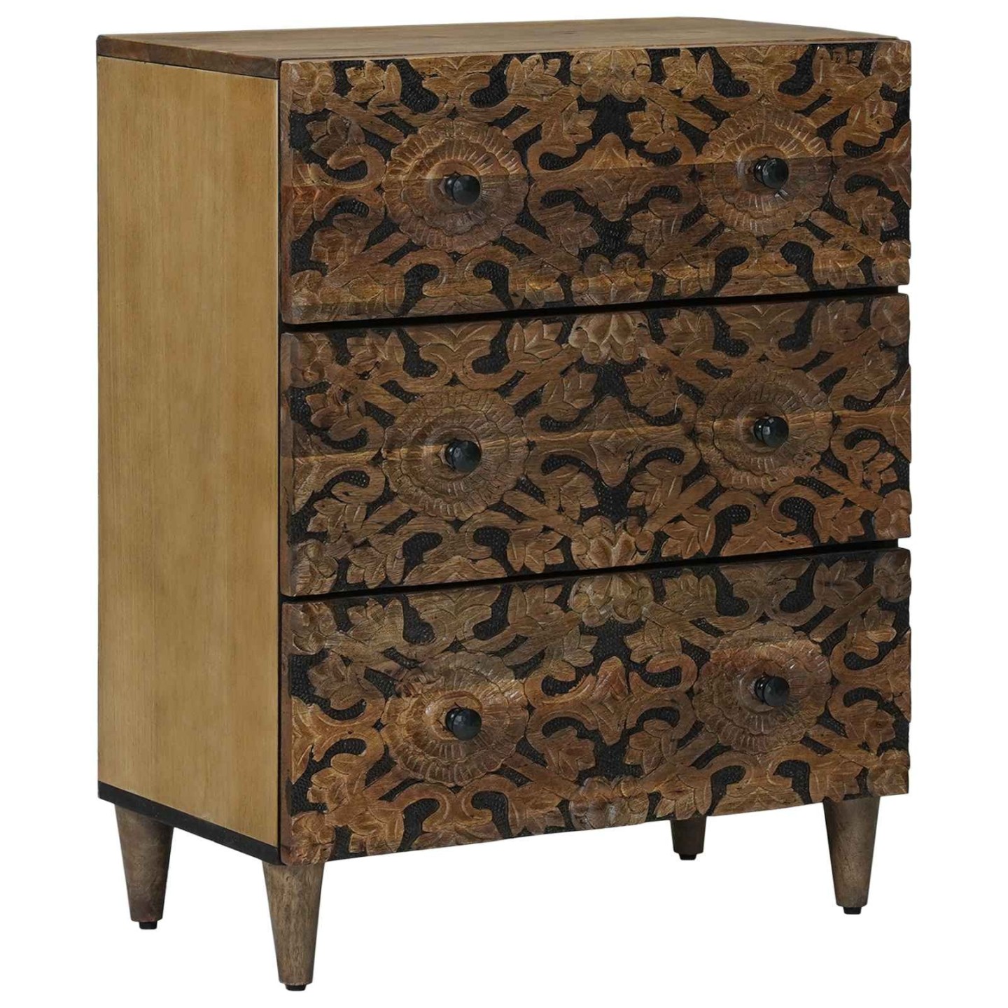 Buffet de Rangement 60 x 33 x 75 cm Bois de mangue massif