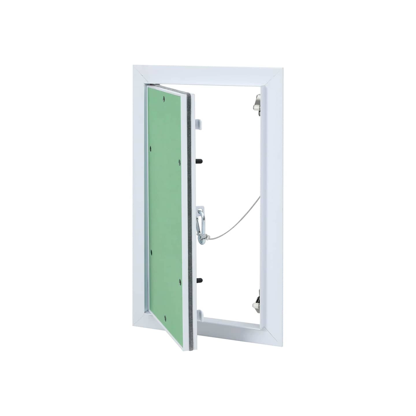 Panneau d'Accès Vert et Argent 20 x 35 cm Aluminium et Plâtre