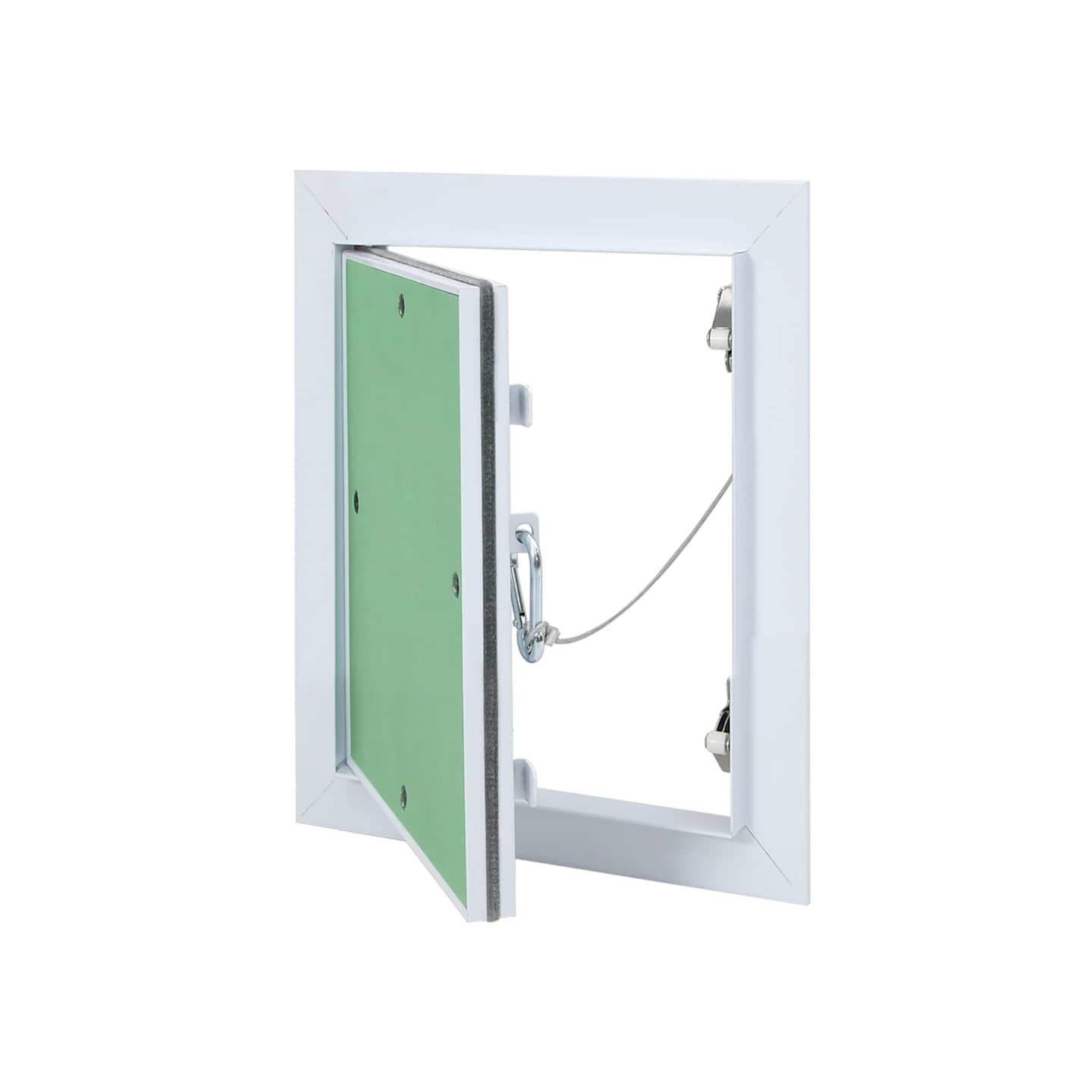 Panneau d'Accès Vert et Argent 25 x 30 cm Aluminium et Plâtre