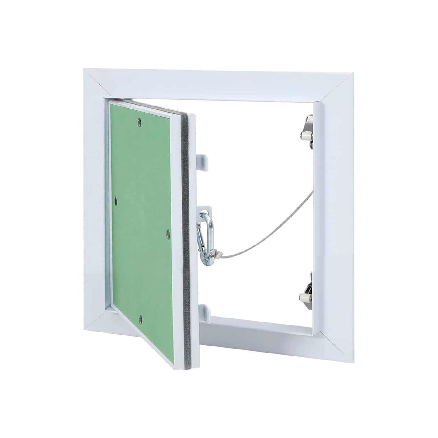 Panneau d'Accès Vert et Argent 30 x 30 cm Aluminium et Plâtre