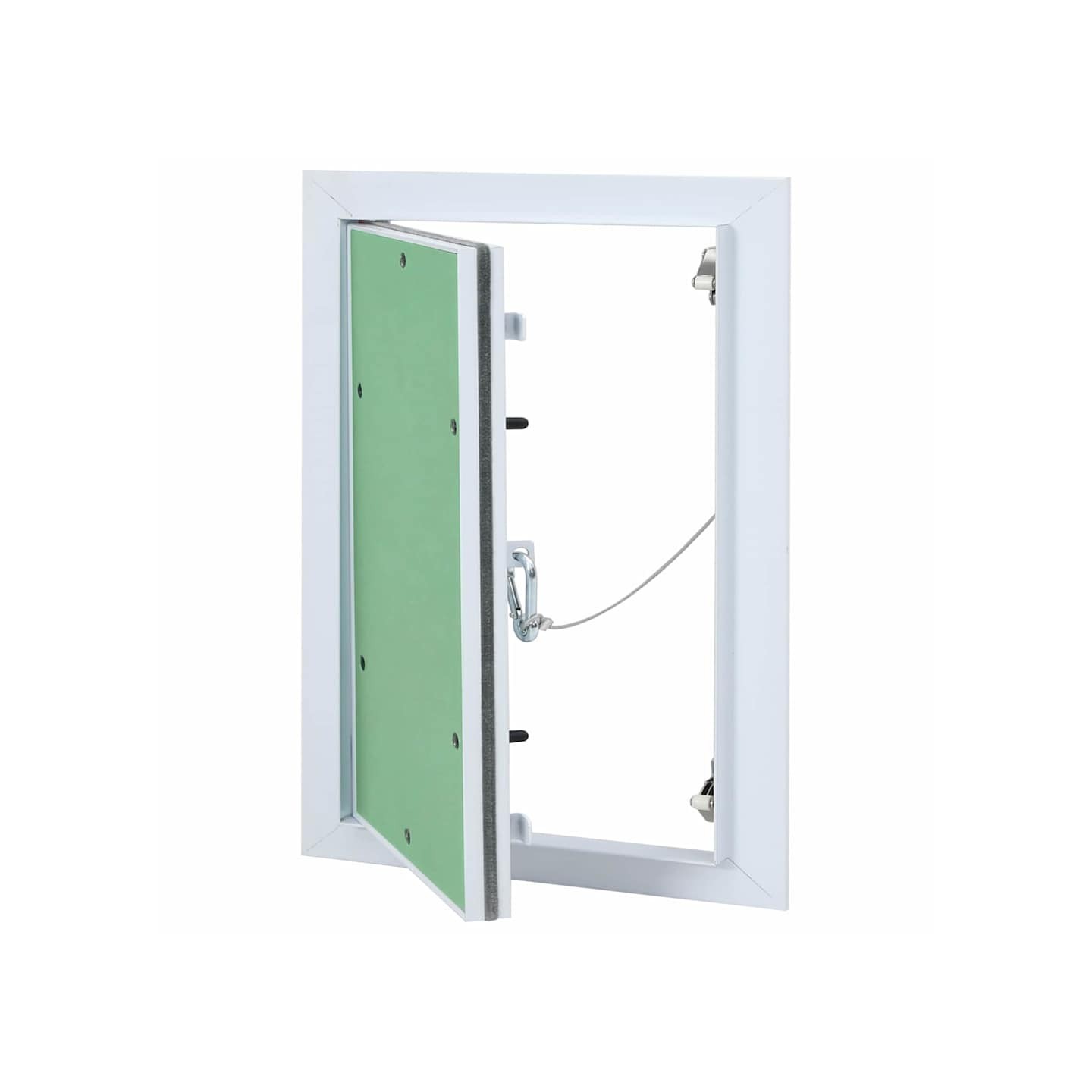 Panneau d'Accès Vert et Argent 25 x 35 cm Aluminium et Plâtre