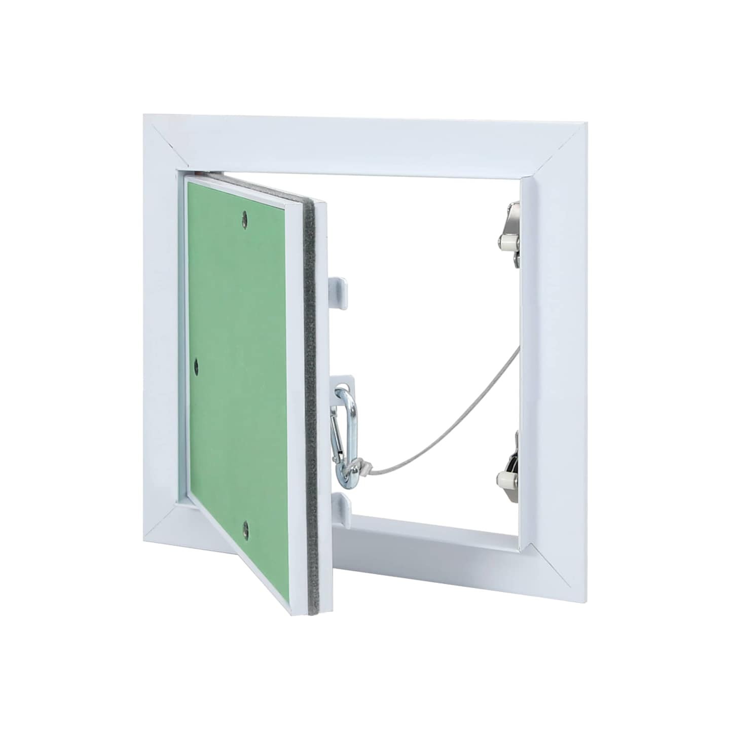 Panneau d'Accès Vert et Argent 20 x 20 cm Aluminium et Plâtre
