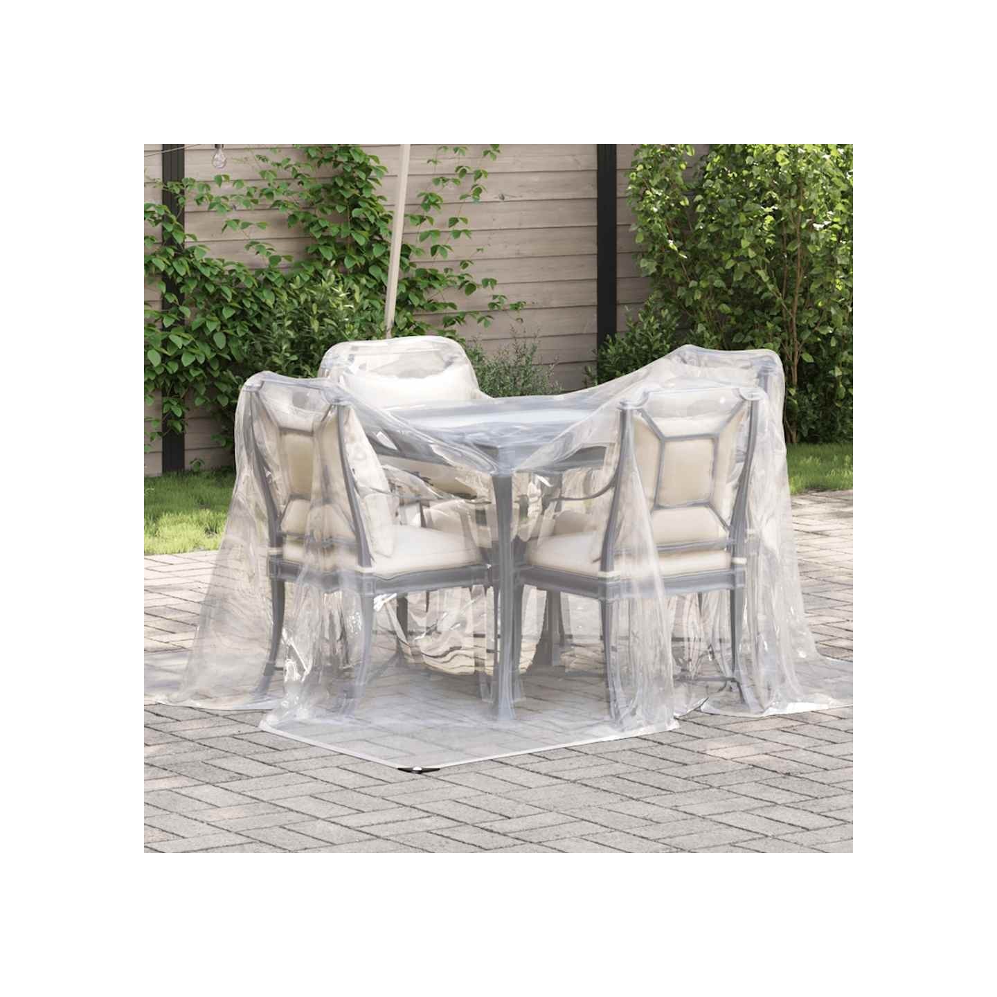 Bâche transparente avec œillets 2 x 2 m en polyéthylène