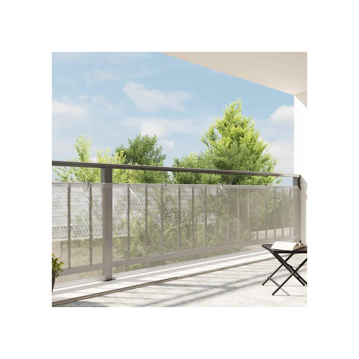 Bâche transparente avec œillets 1x8 m polyéthylène