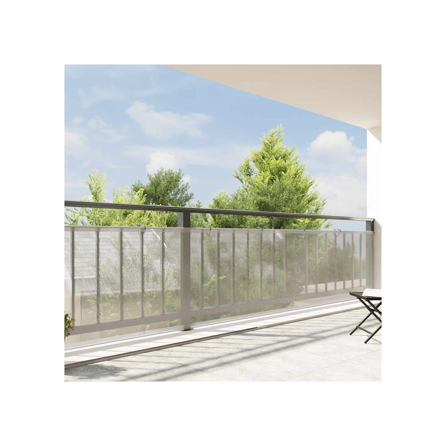 Bâche transparente avec œillets 1x10 m polyéthylène