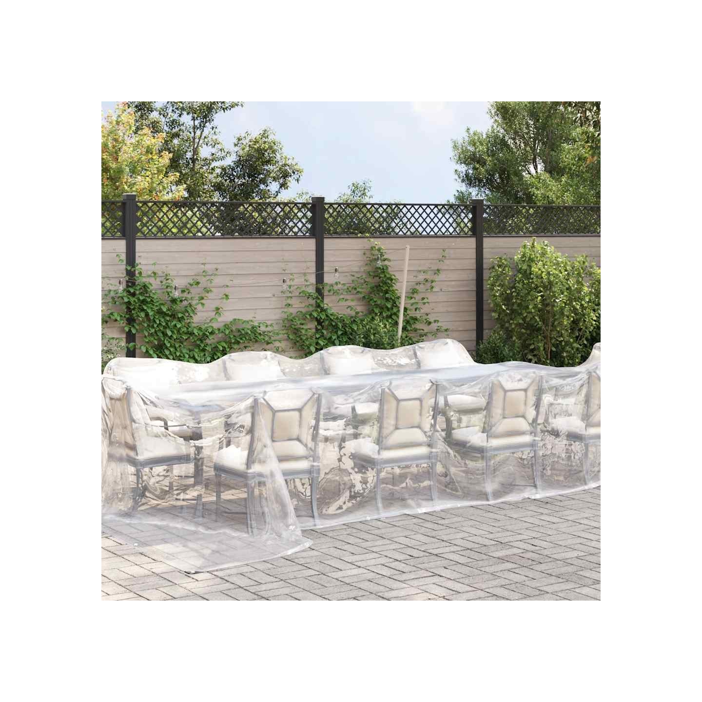 Bâche transparente avec œillets 5x8 m polyéthylène
