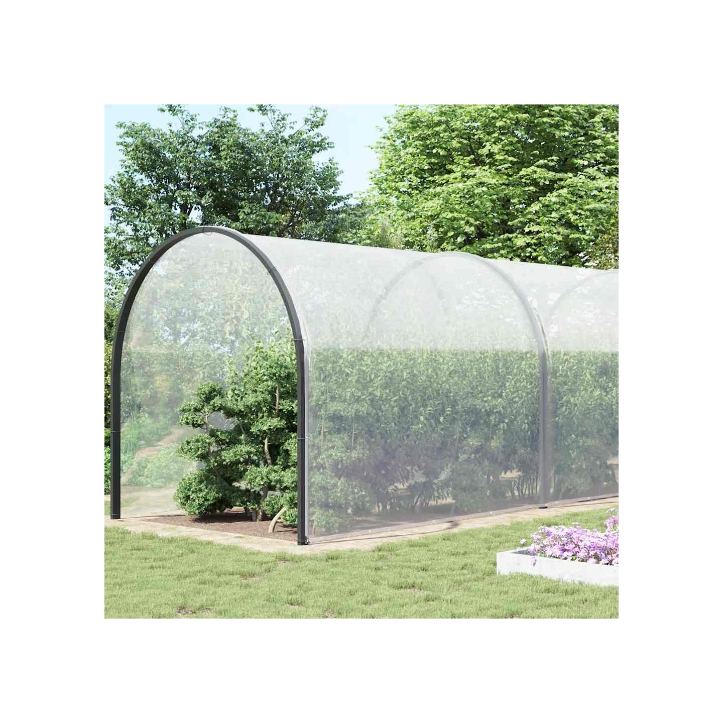Bâche transparente avec œillets 10x10 m polyéthylène