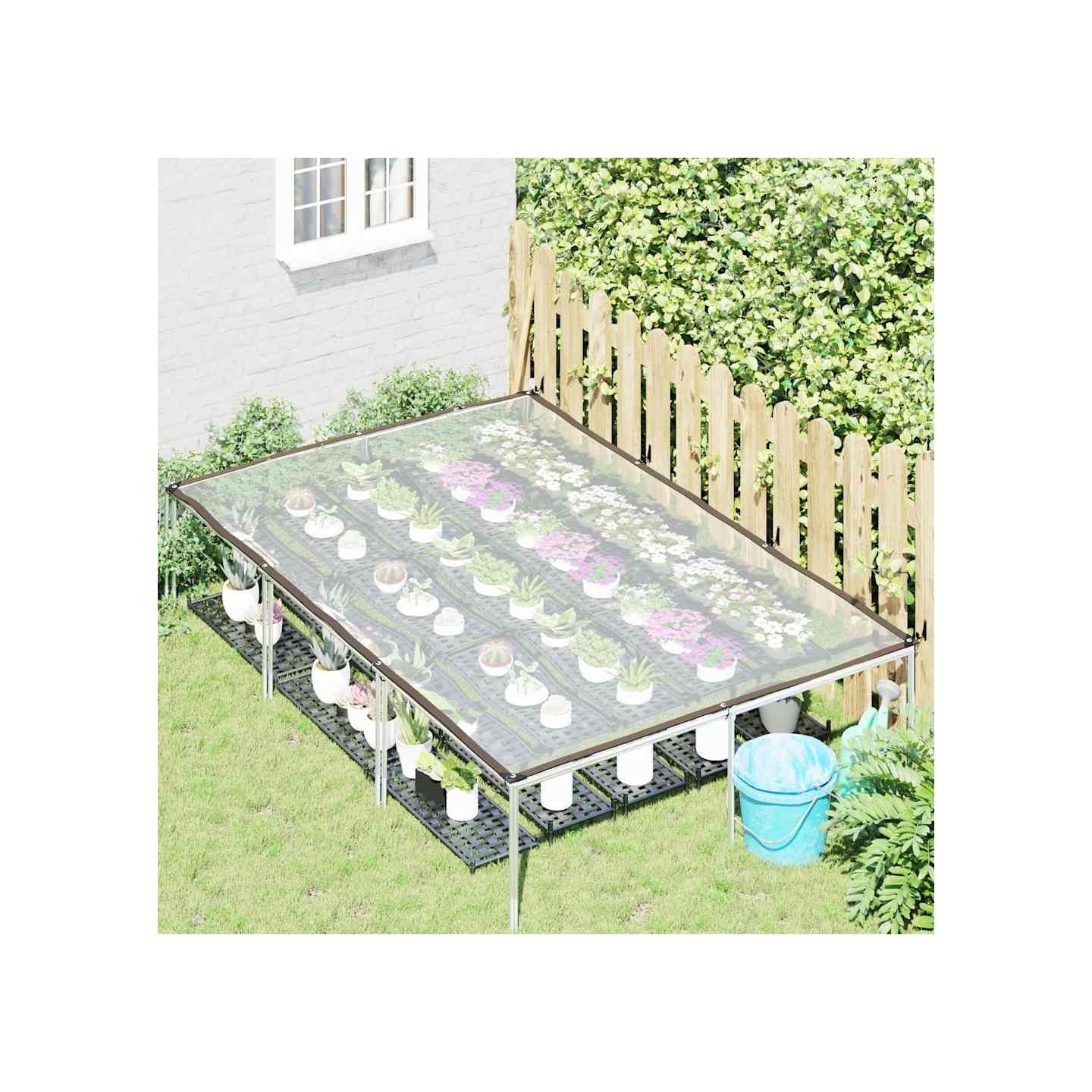 Bâche transparente avec œillets 2x3 m polyéthylène