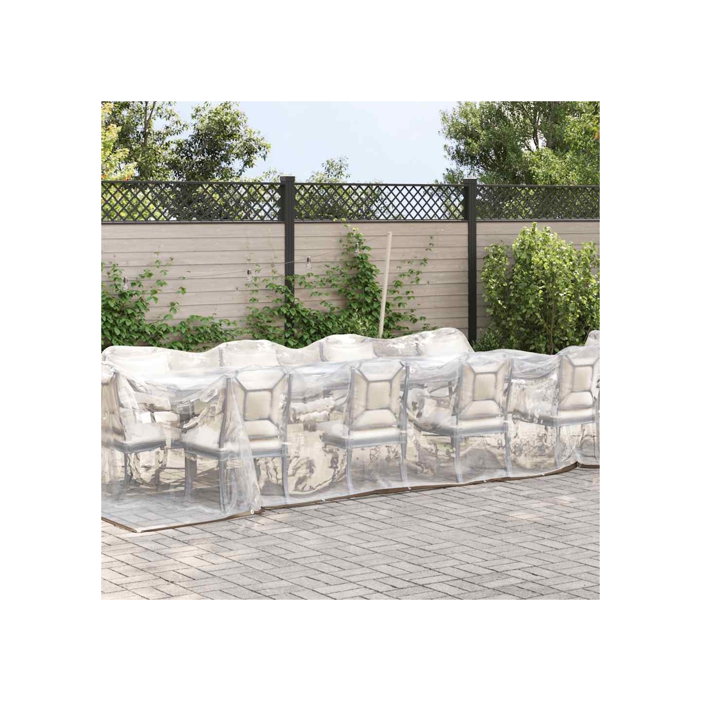 Bâche transparente avec œillets 3x8 m polyéthylène