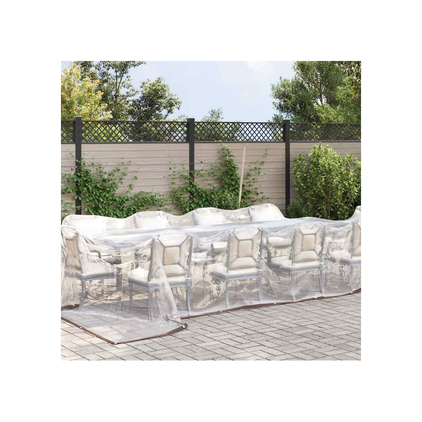Bâche transparente avec œillets 4x6 m polyéthylène