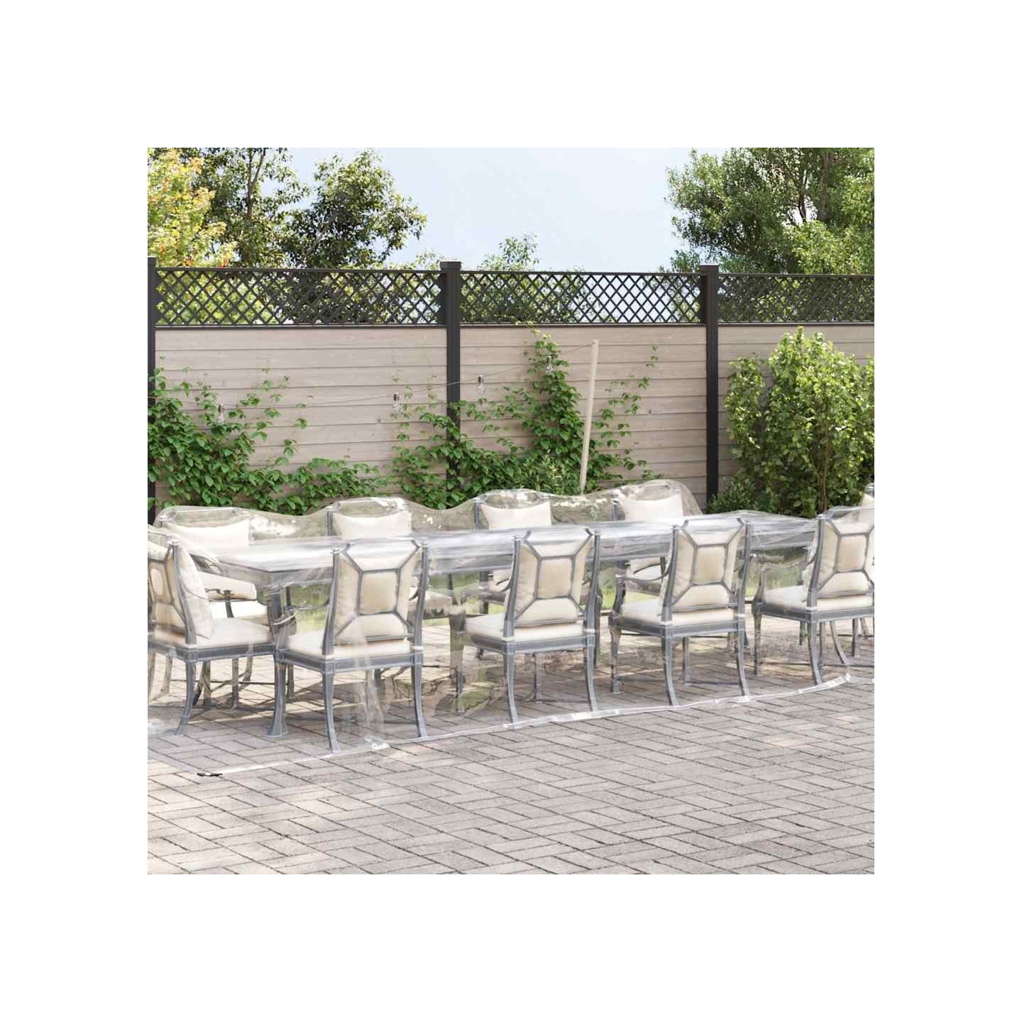 Bâche transparente avec œillets 3x6 m PVC