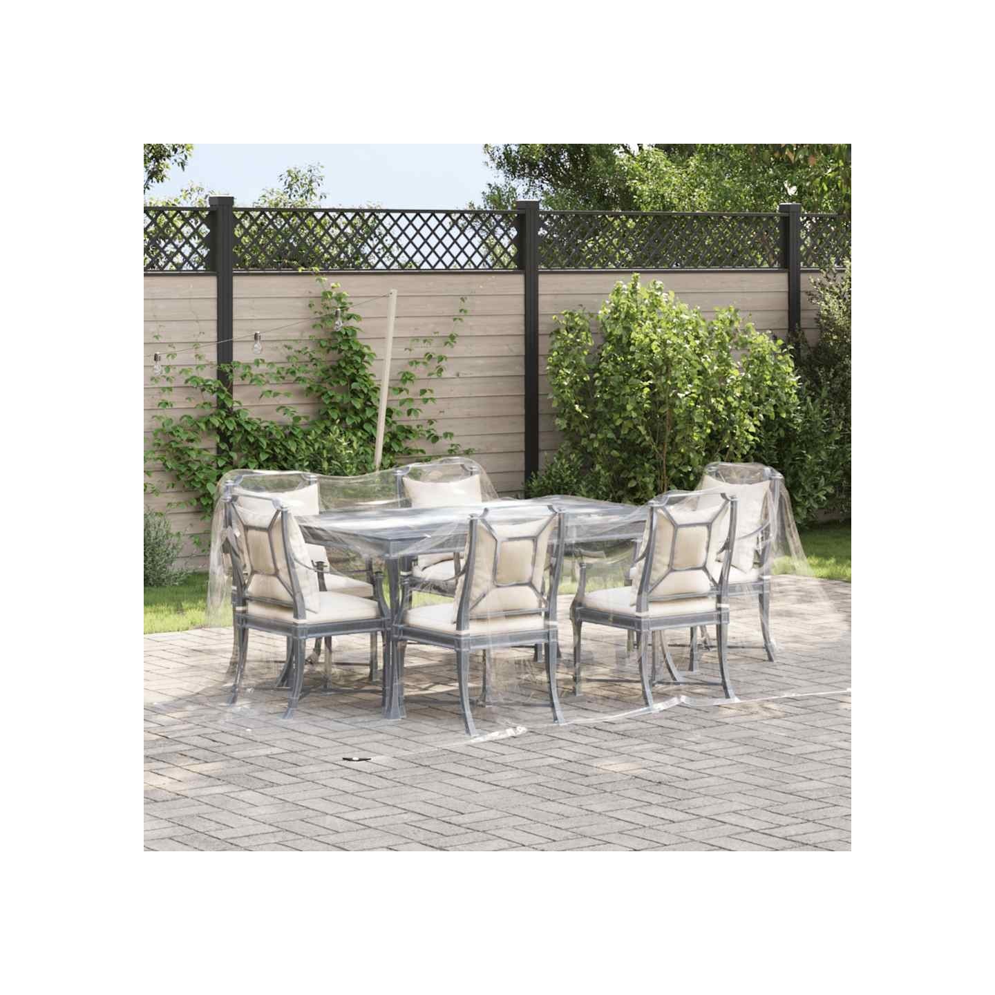 Bâche transparente avec œillets 3 x 4 m PVC