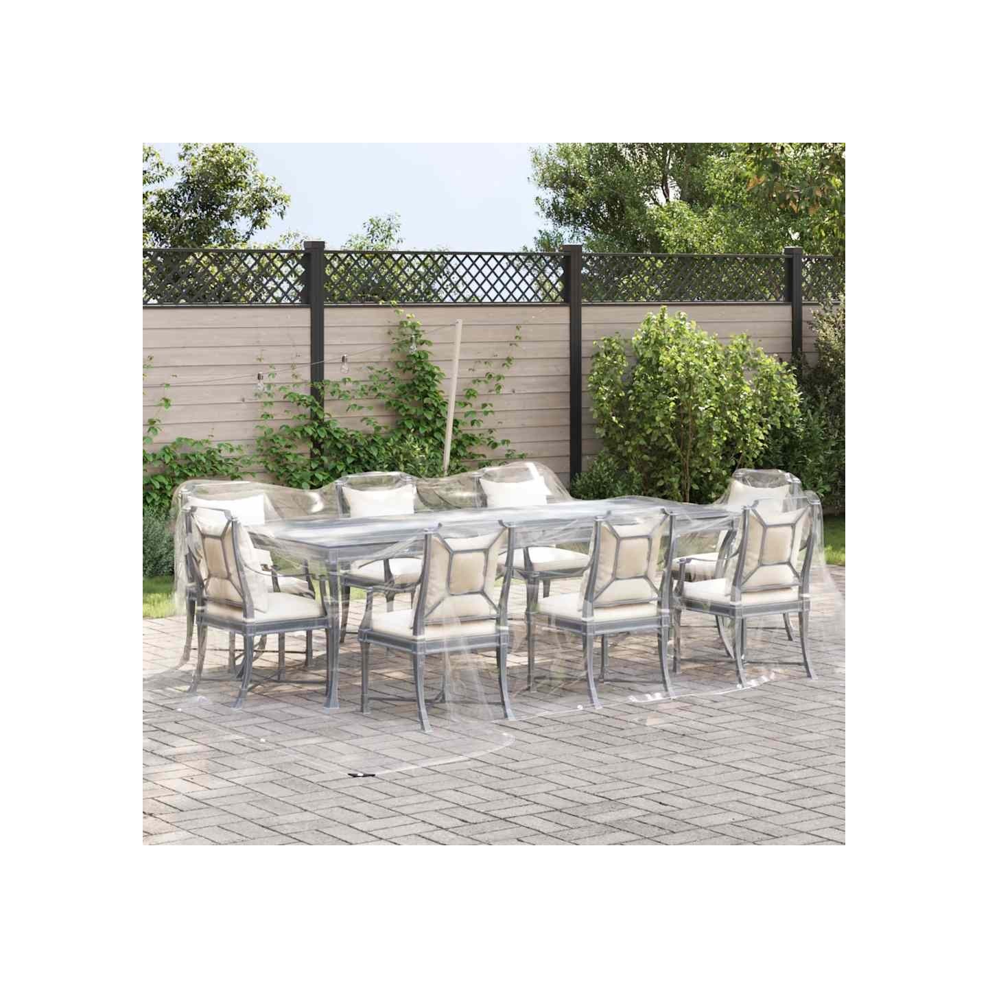 Bâche transparente avec œillets 4x6 m PVC