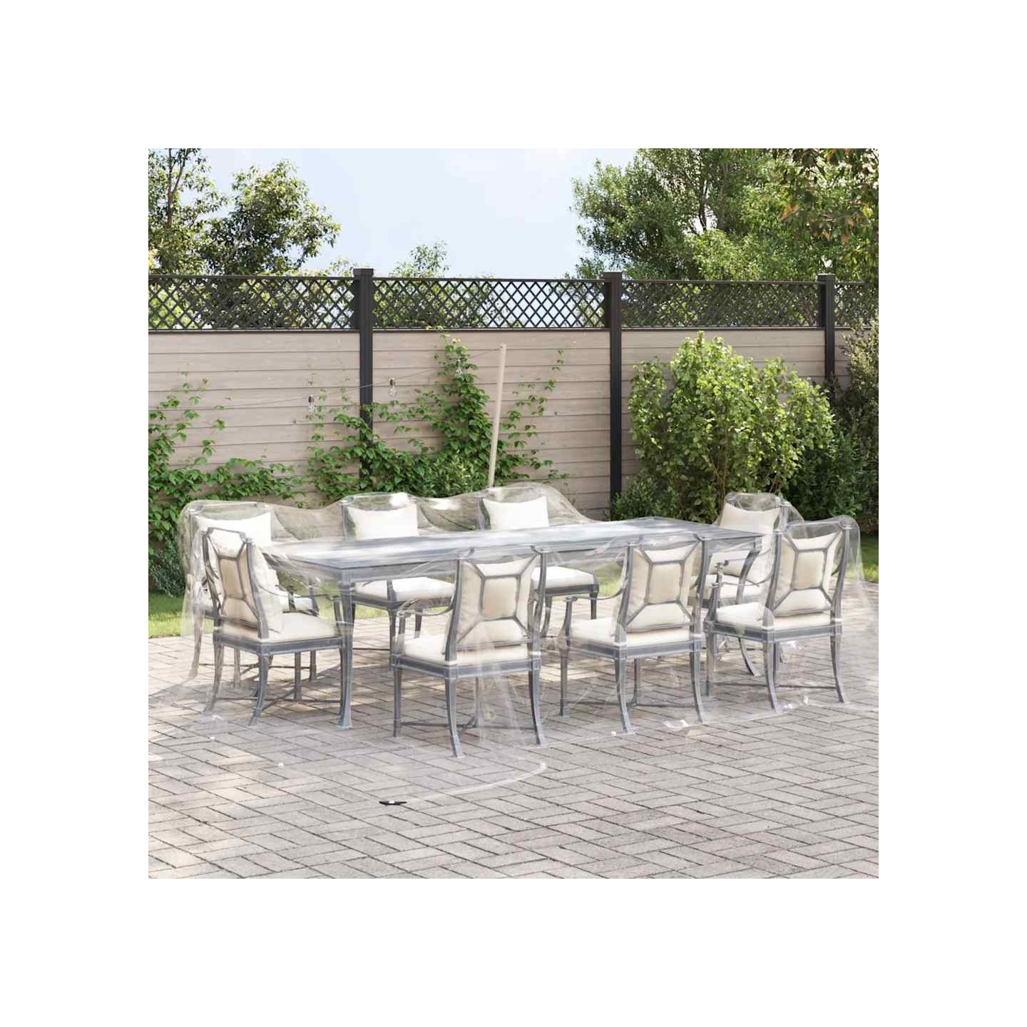 Bâche transparente avec œillets 5x6 m PVC