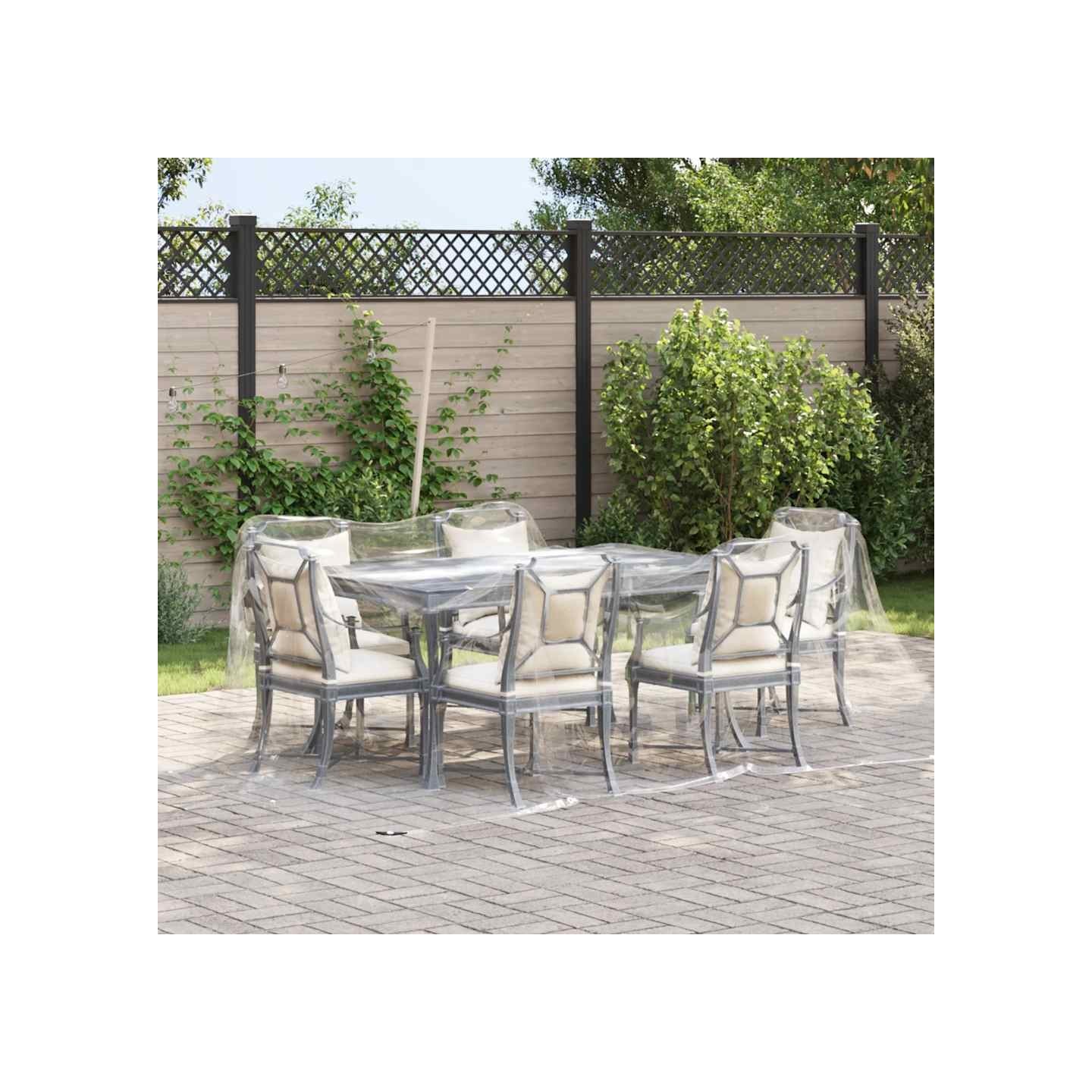 Bâche transparente avec œillets 3x5 m PVC
