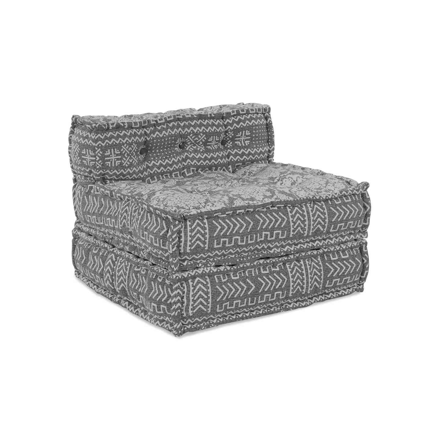 Unité de canapé modulaire Tissu Gris clair 70 x 70 x 56 cm