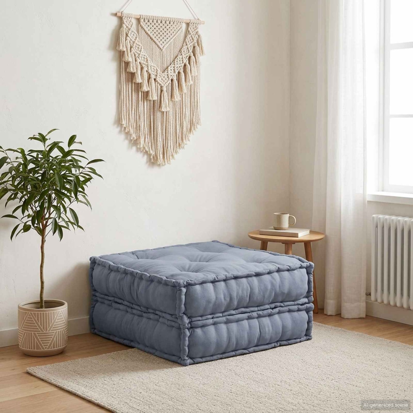 Unité de canapé modulaire Tissu Gris 70 x 70 x 36 cm