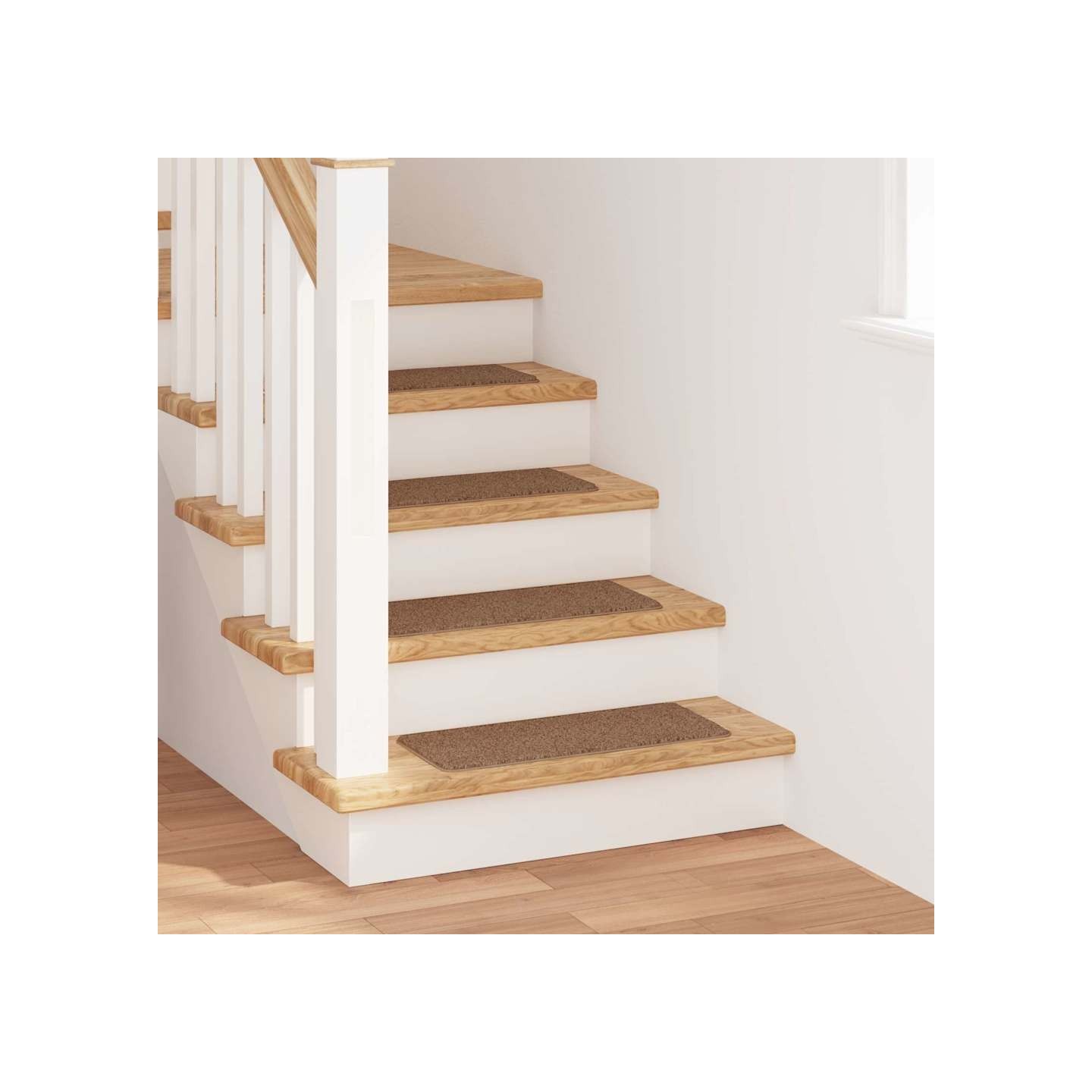Tapis Antidérapants pour Escaliers 15 pièces 60 x 25 cm Jaune