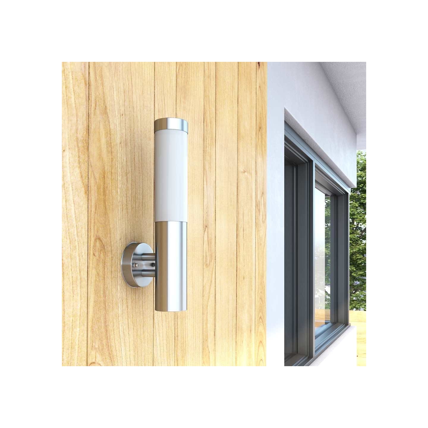 Applique murale RVS pour intérieur et extérieur étanche