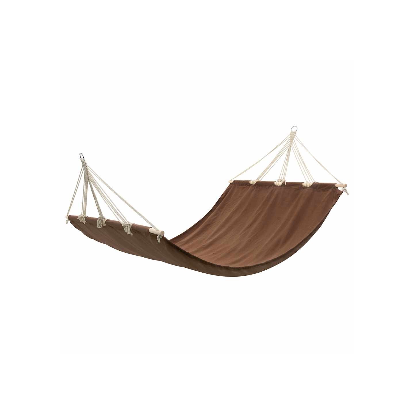 Hamac avec barre 210x150 cm Marron