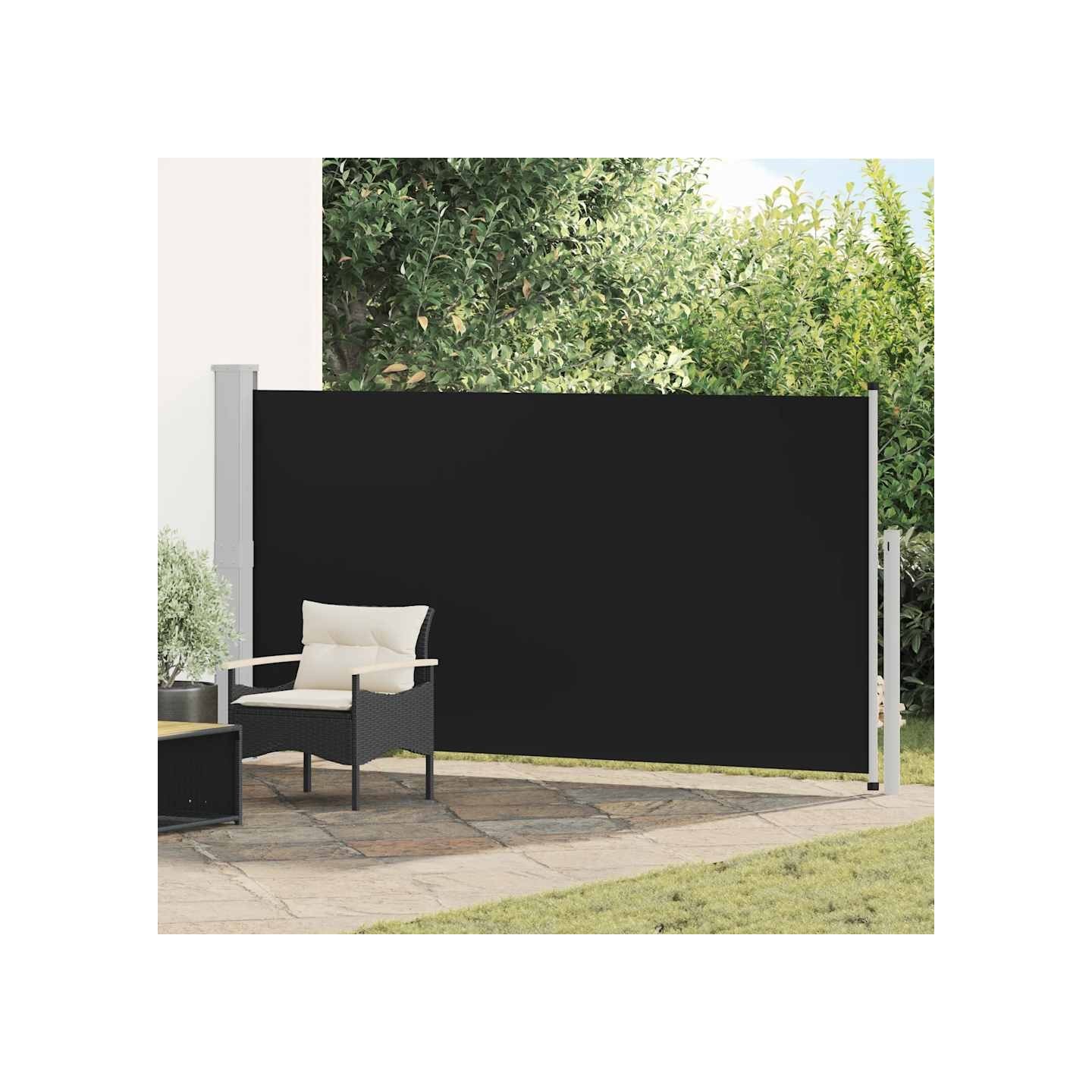 Auvent latéral de patio 160x300 cm Noir