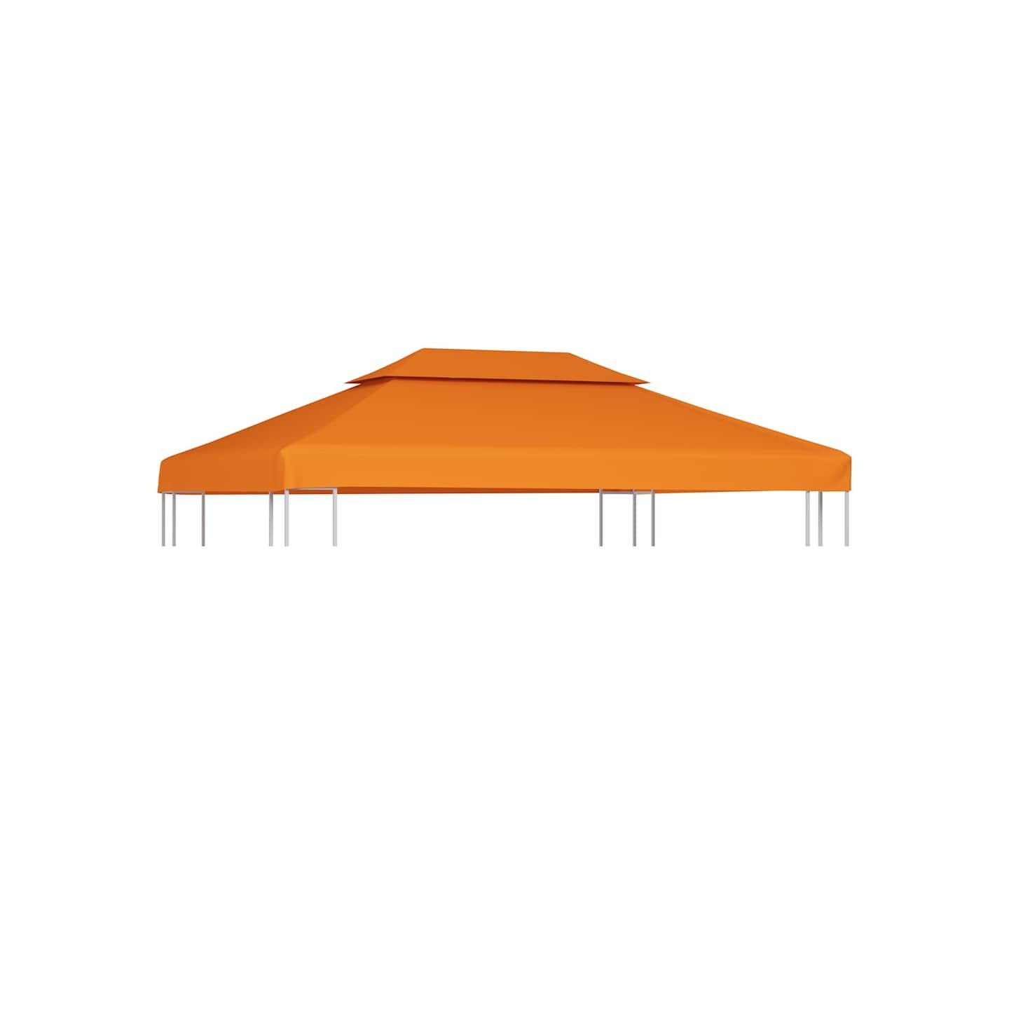 Recouvrement de remplacement d'auvent 310 g/m² Orange 3x4 m