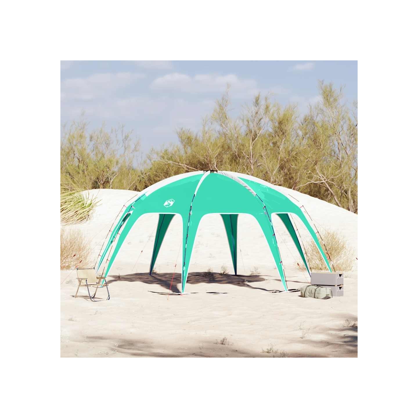 Tente de fête vert de mer imperméable