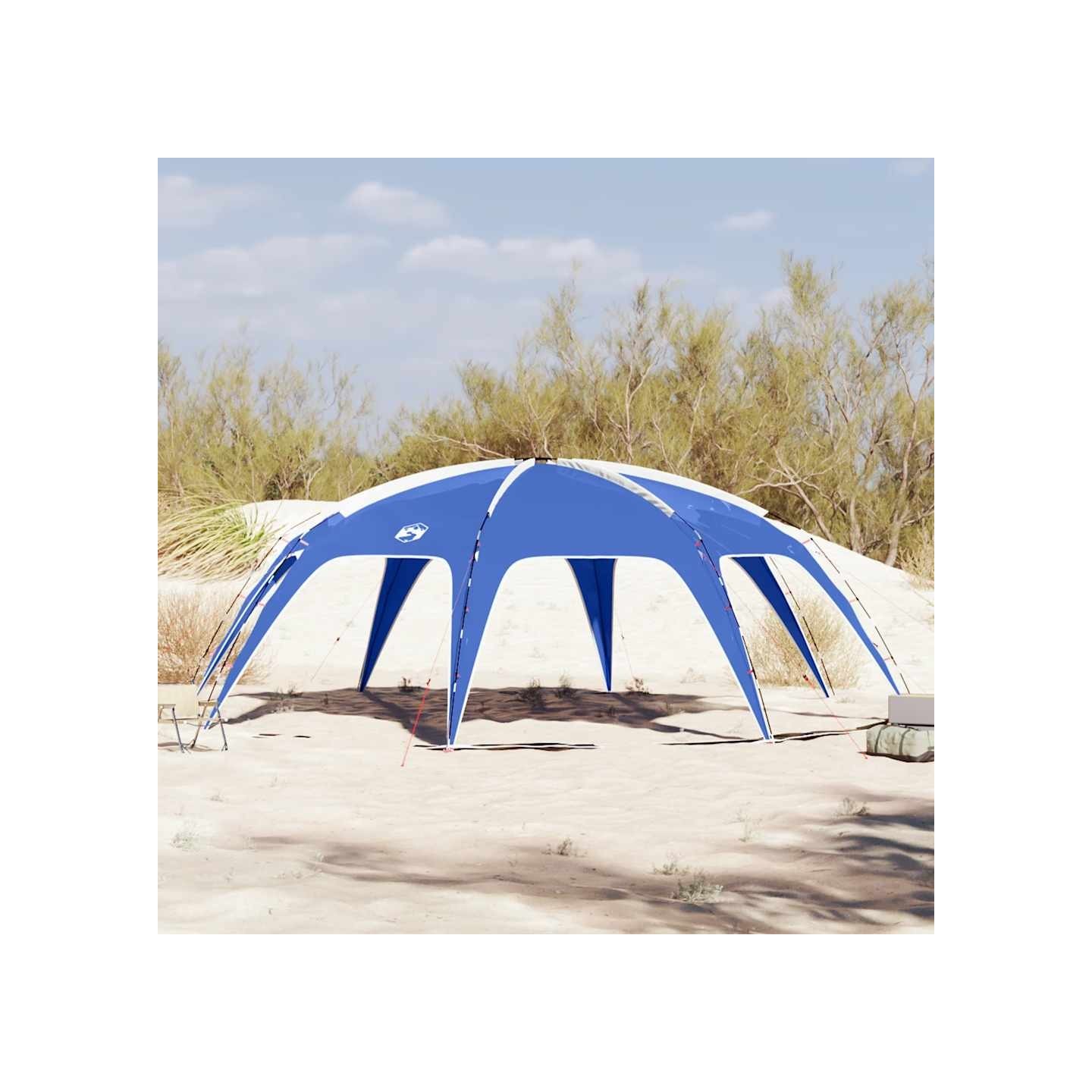Tente de fête bleu azuré imperméable
