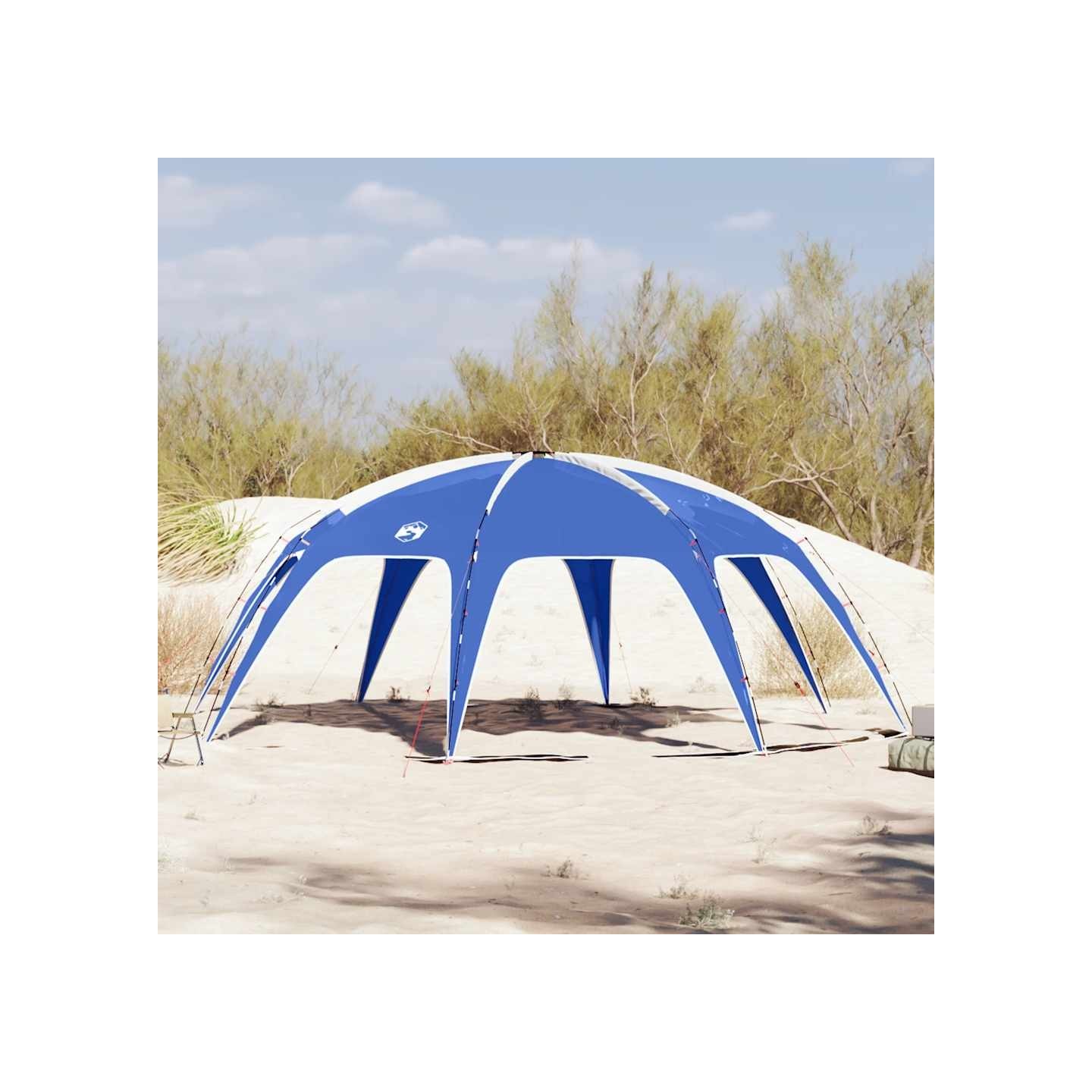 Tente de fête bleu azuré imperméable