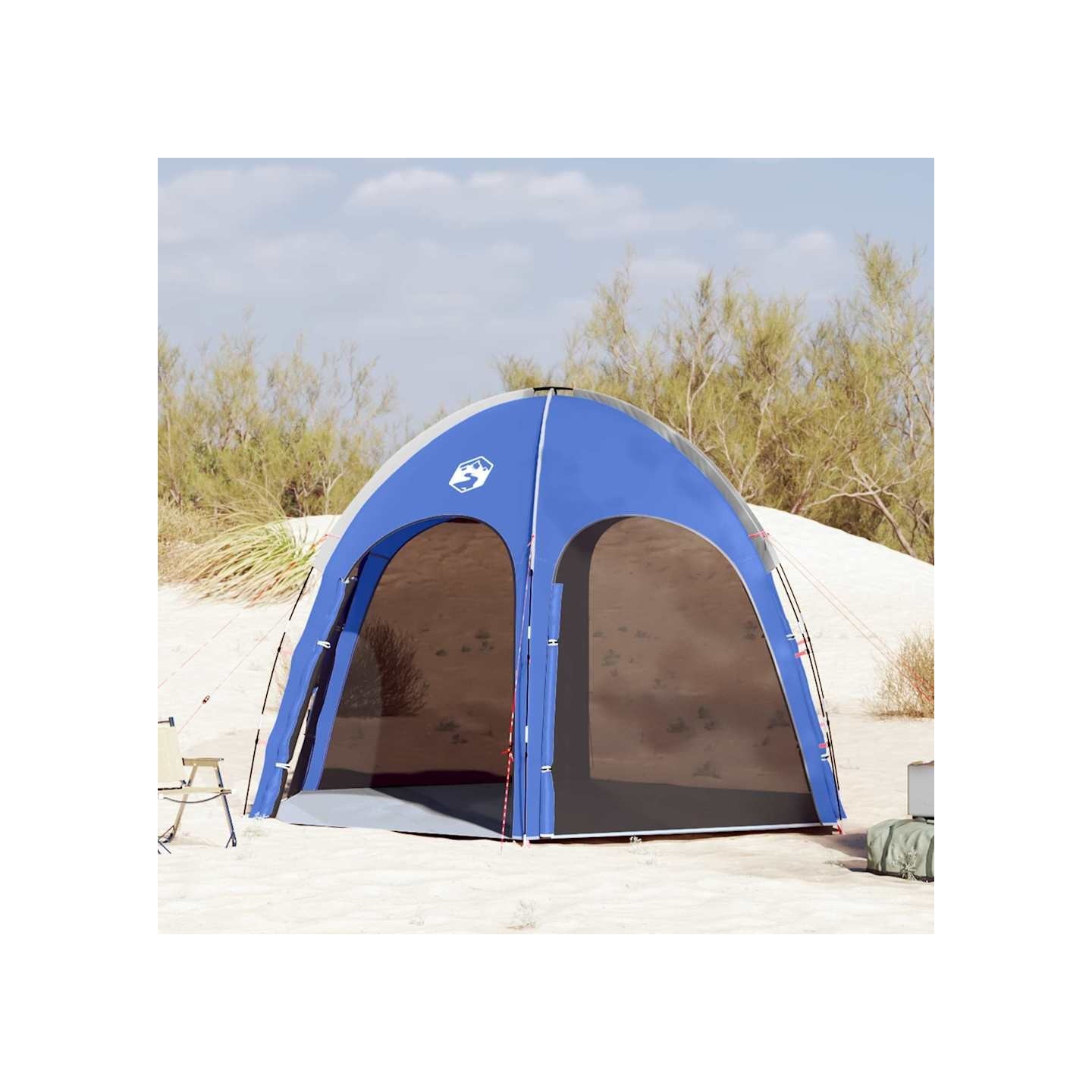 Tente de Piscine 366 x 305 x 231 cm Polyester et Fibre de Verre