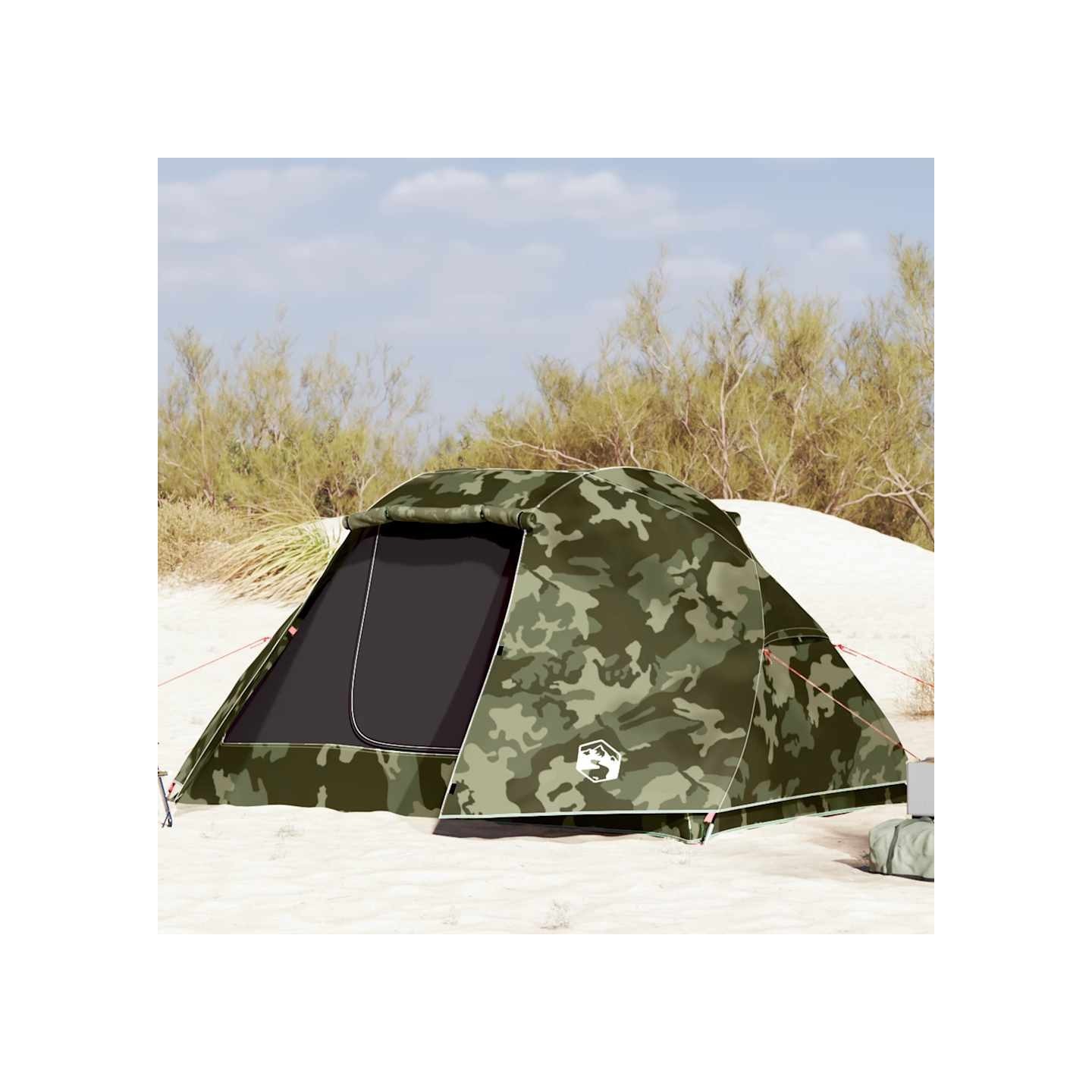 Tente de pêche 5 personnes camouflage imperméable