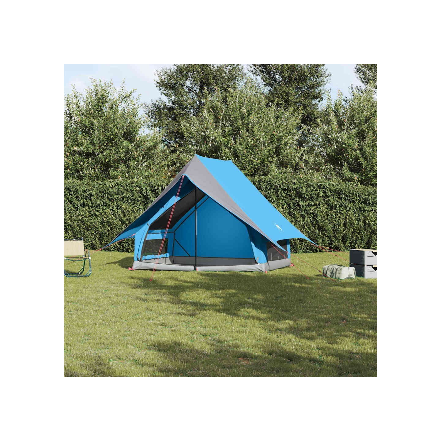 Tente familiale 220 x 220 x 184 cm Polyester et Fibre de Verre