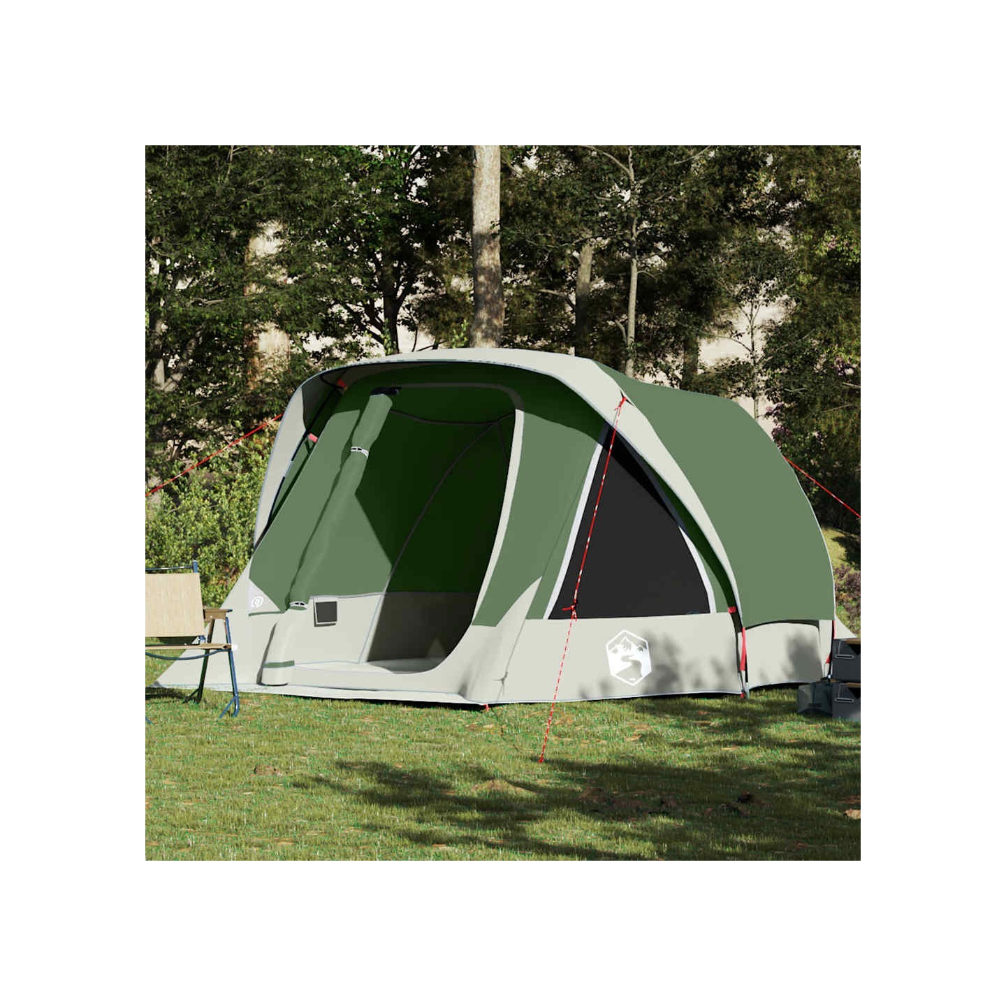 Tente de cabine familiale 6 personnes vert imperméable