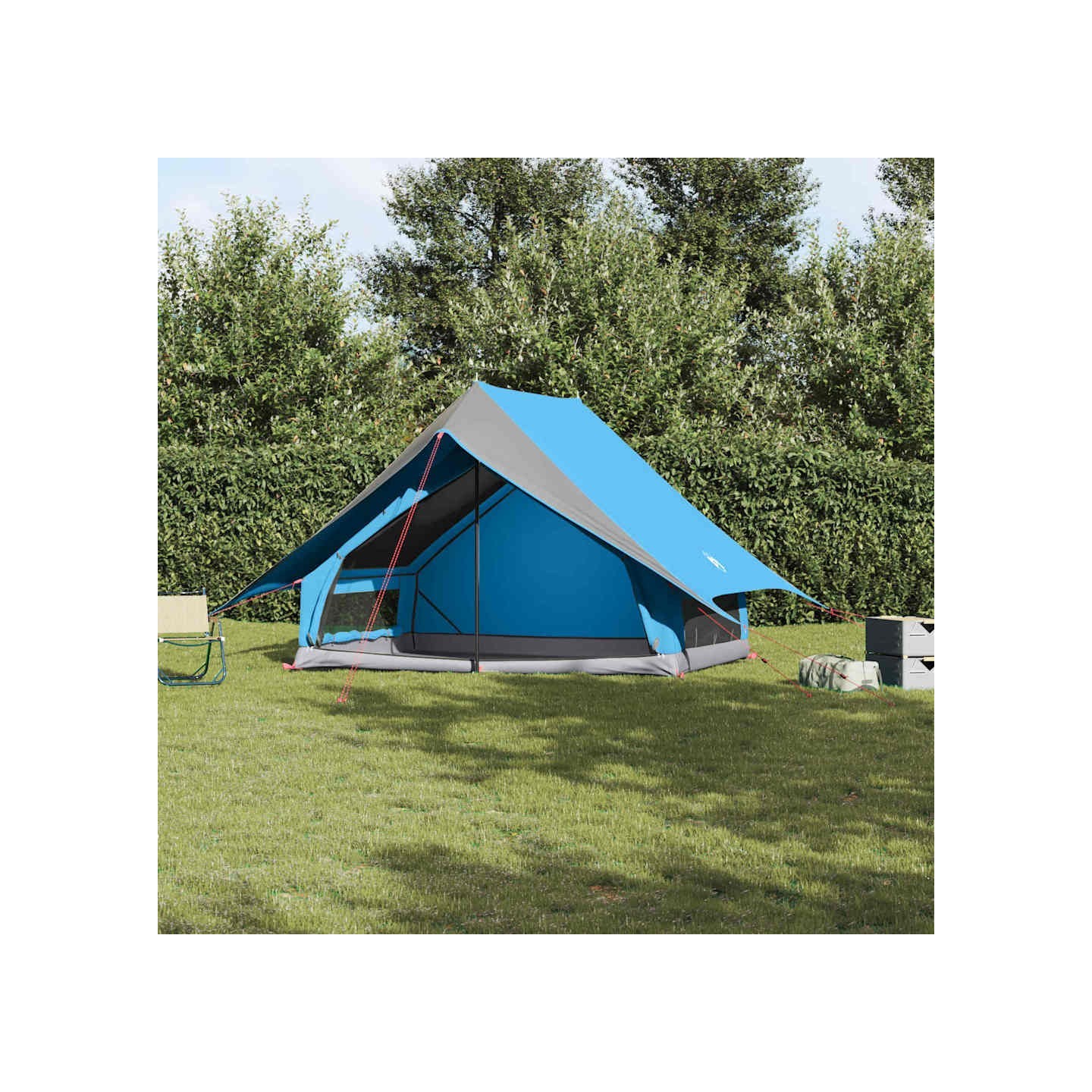 Tente familiale 256 x 256 x 185 cm Polyester et Fibre de Verre