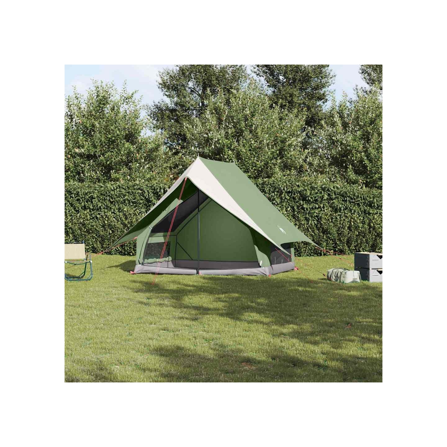 Tente familiale 220 x 220 x 184 cm Polyester et Fibre de Verre