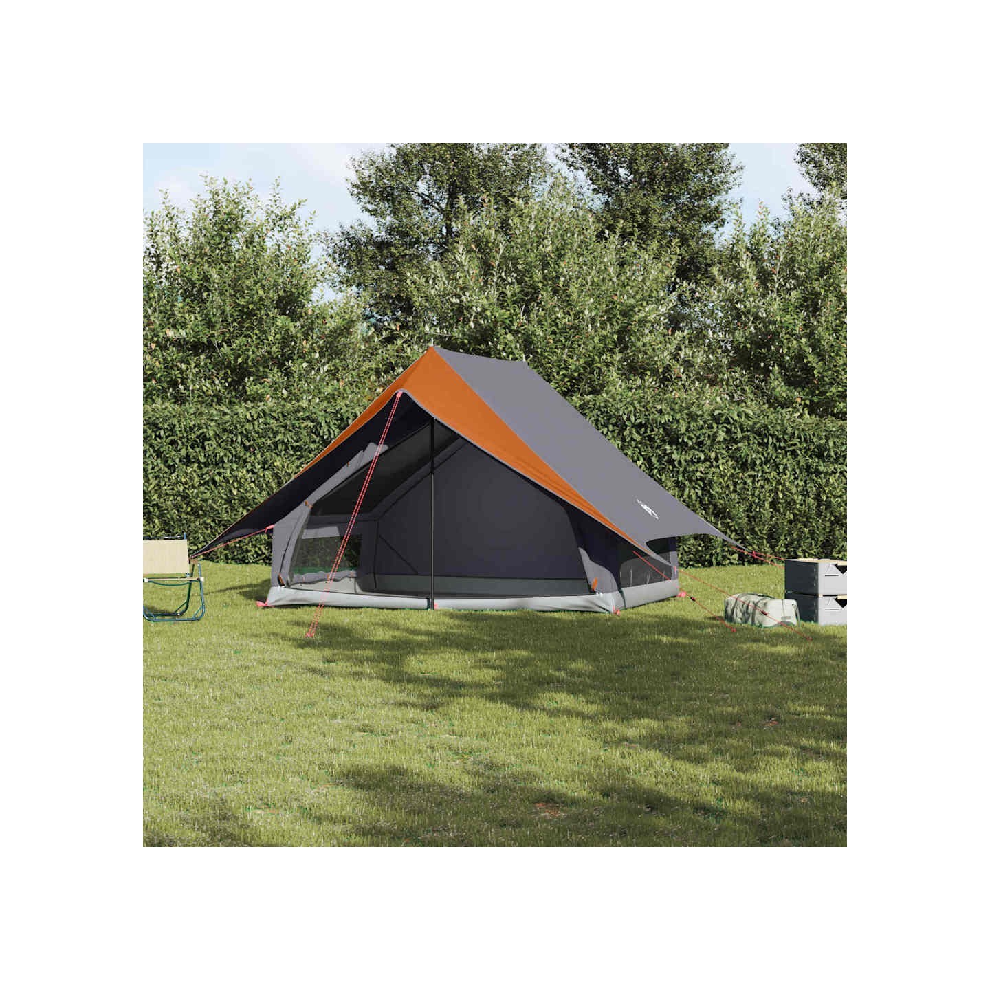 Tente familiale 256 x 256 x 185 cm Polyester et Fibre de Verre